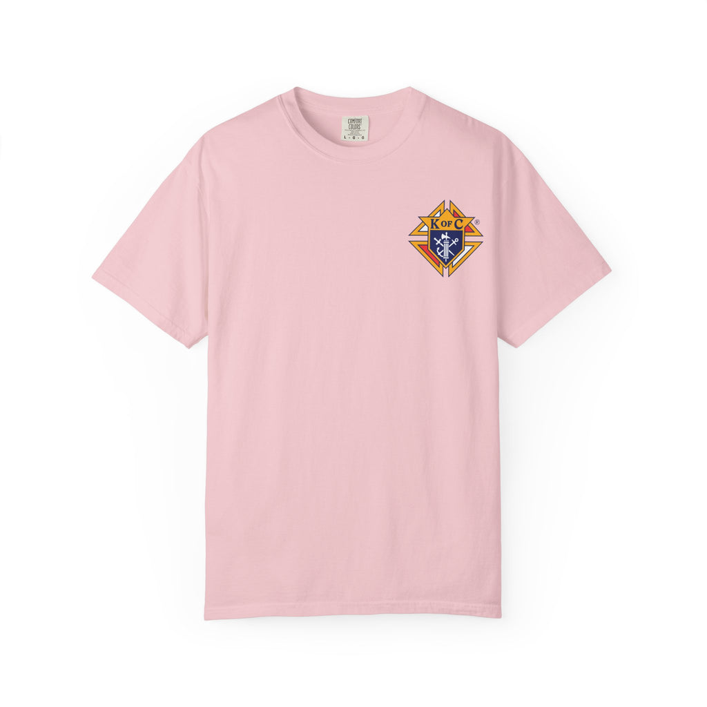 (Comfort Colors) Knights of Columbus Full Color Logo Front and Back
