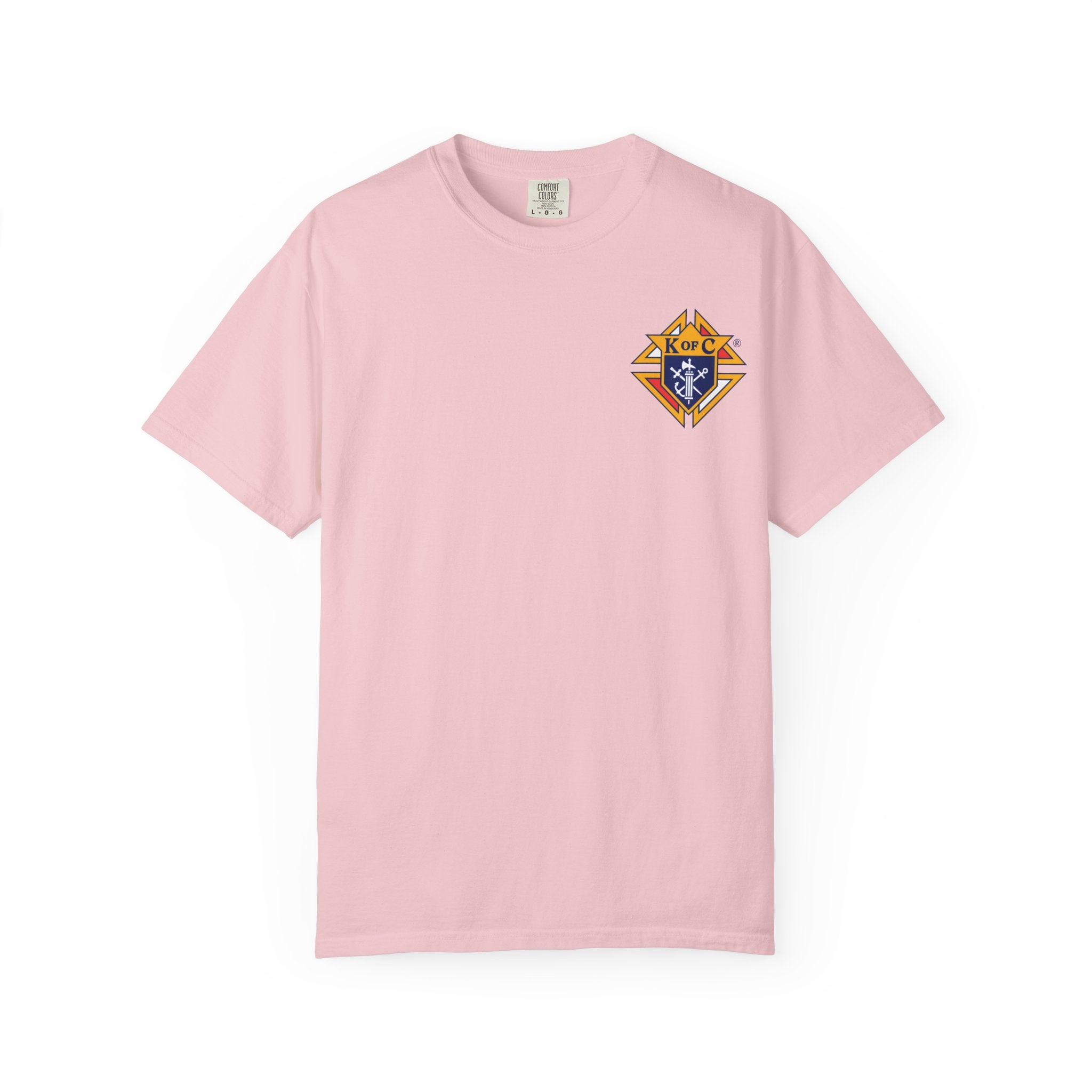 (Comfort Colors) Knights of Columbus Full Color Logo Front and Back