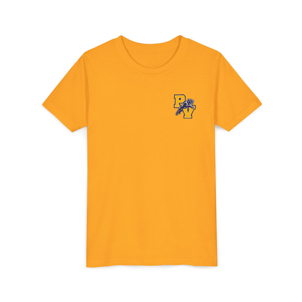Youth Football 'Attack the Ball' Short Sleeve Tee - Panther Defense Graphic