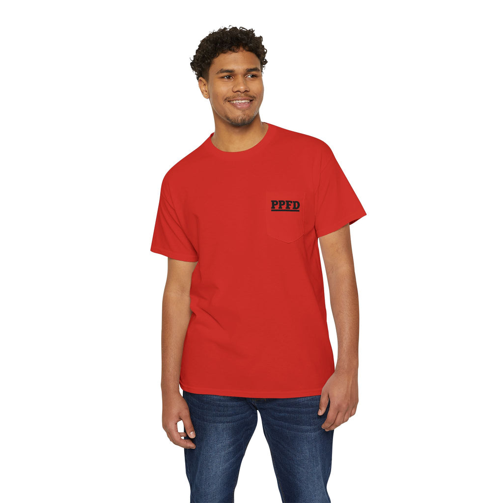 Pocket Tee — Minimal 'PFFD' Logo Cotton Pocket T-Shirt