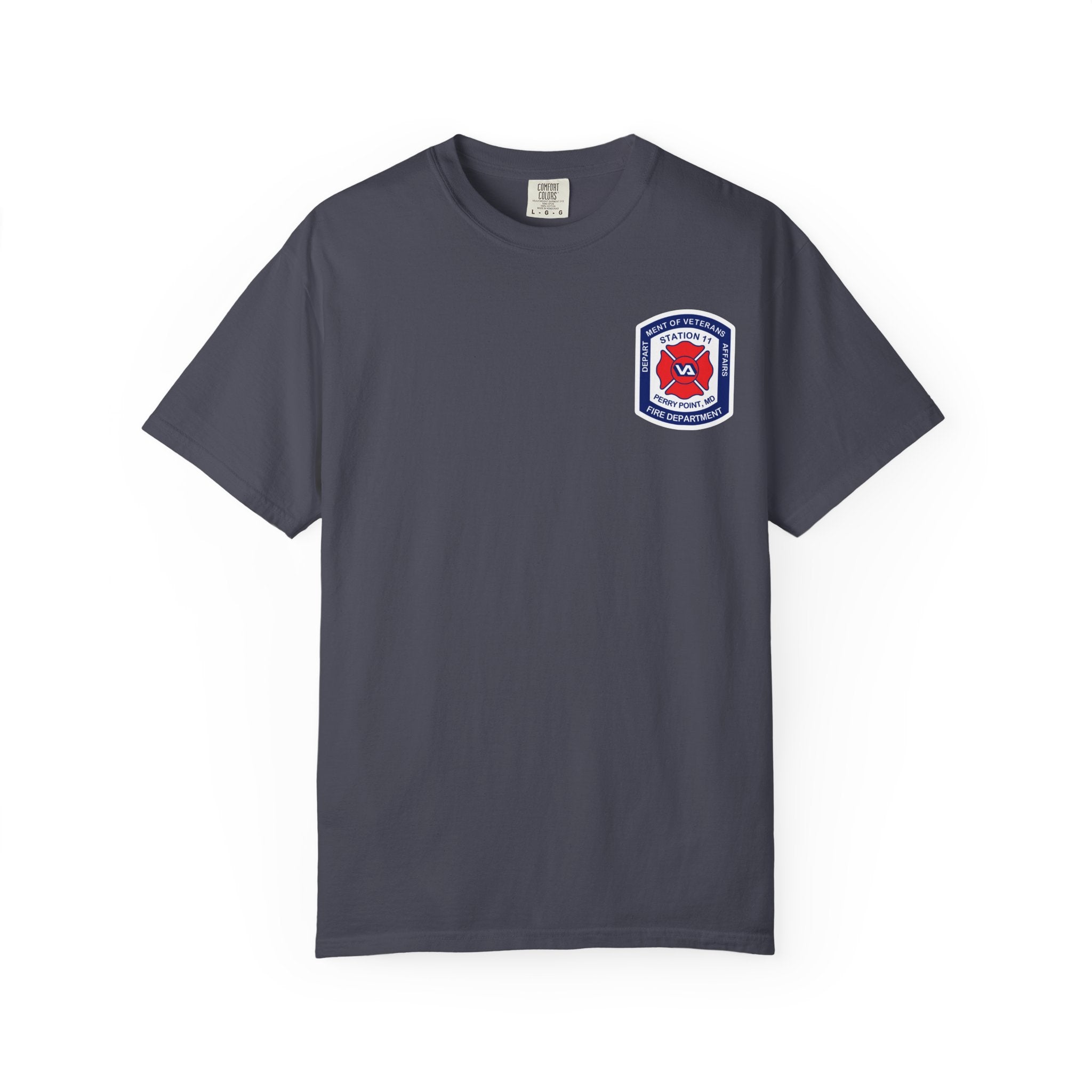 PPFD Logo-Marine-11-Merman- Comfort Colors 100% Cotton Tee