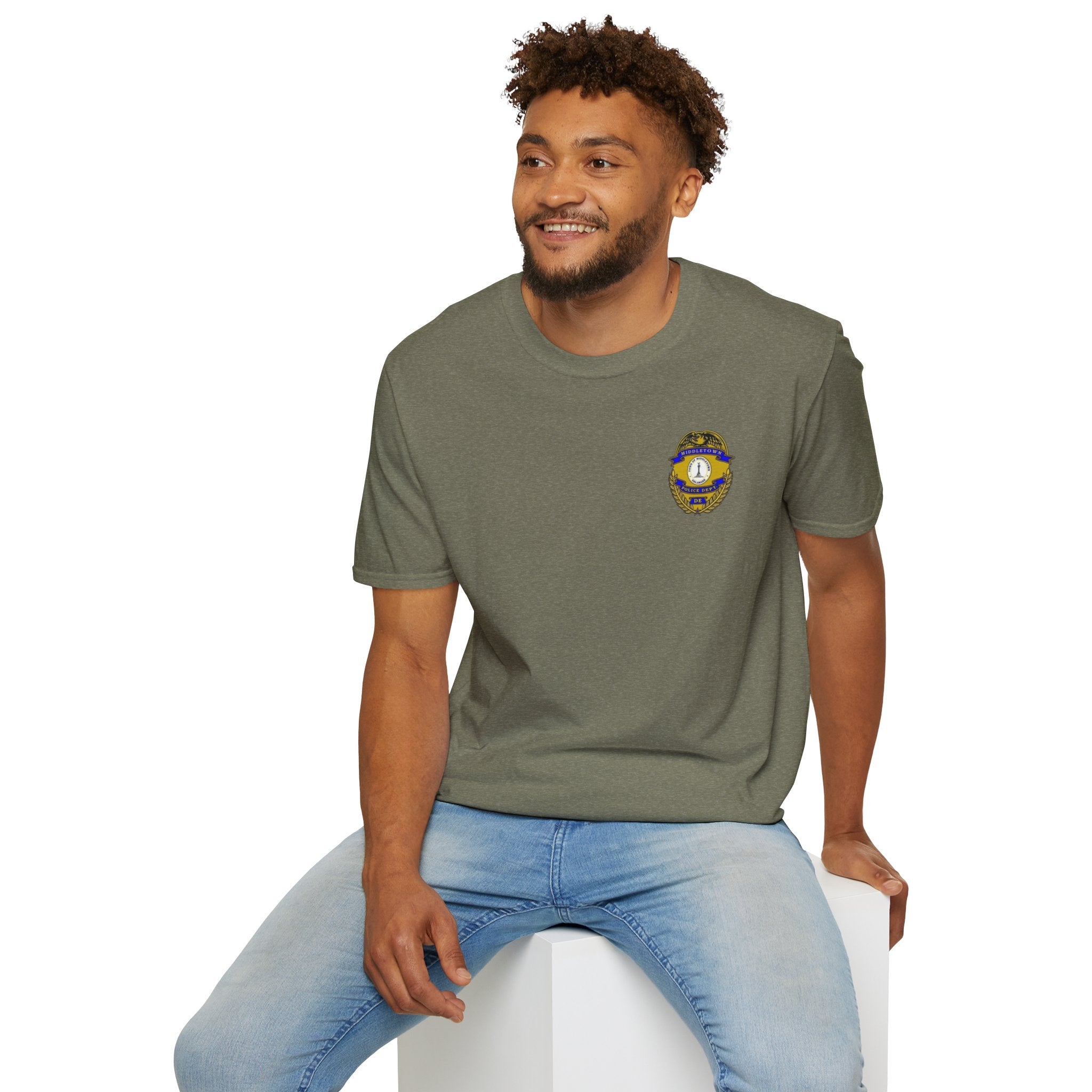 Middletown Police Badge T-Shirt-Plain Back— Law Enforcement