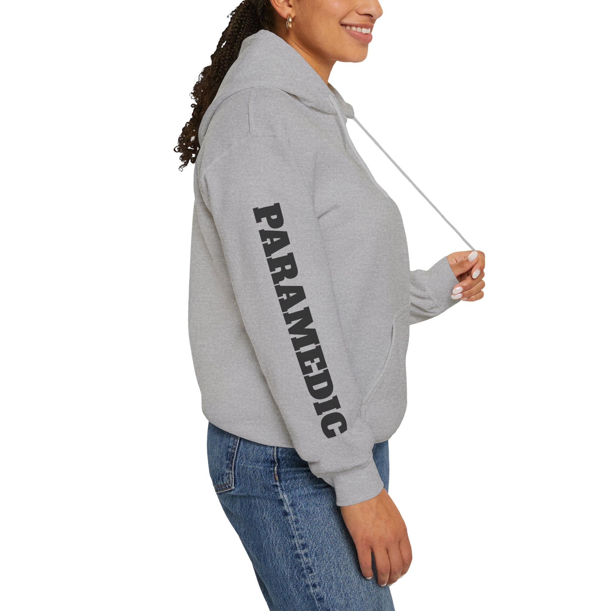 Patch Hoodie - PPFD 11 Back - PARAMEDIC Sleeve - Hooded Sweatshirt