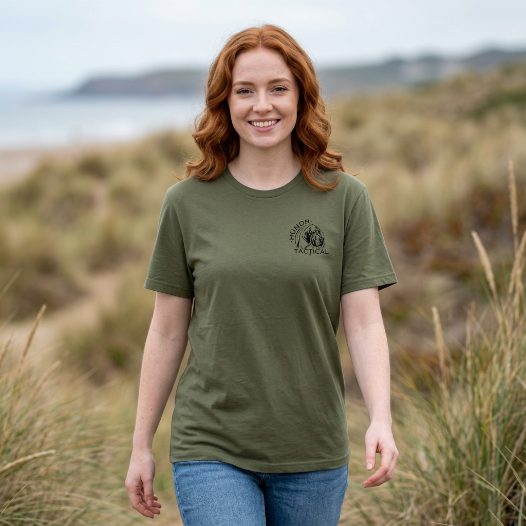 HÜNDR Tactical Logo Front and Back Tee