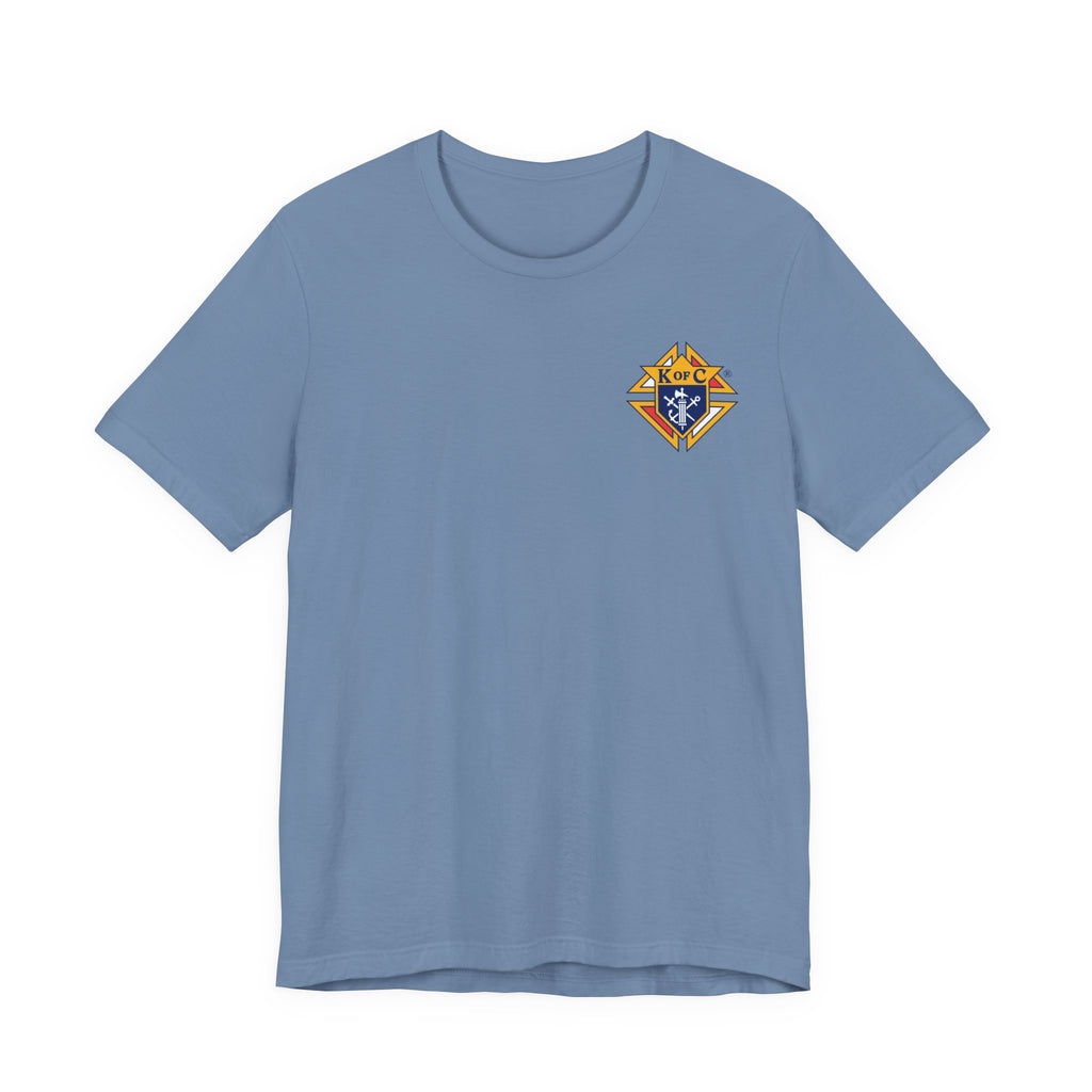 (Bella Canvas) Knights of Columbus Full Color Logo Front and Back