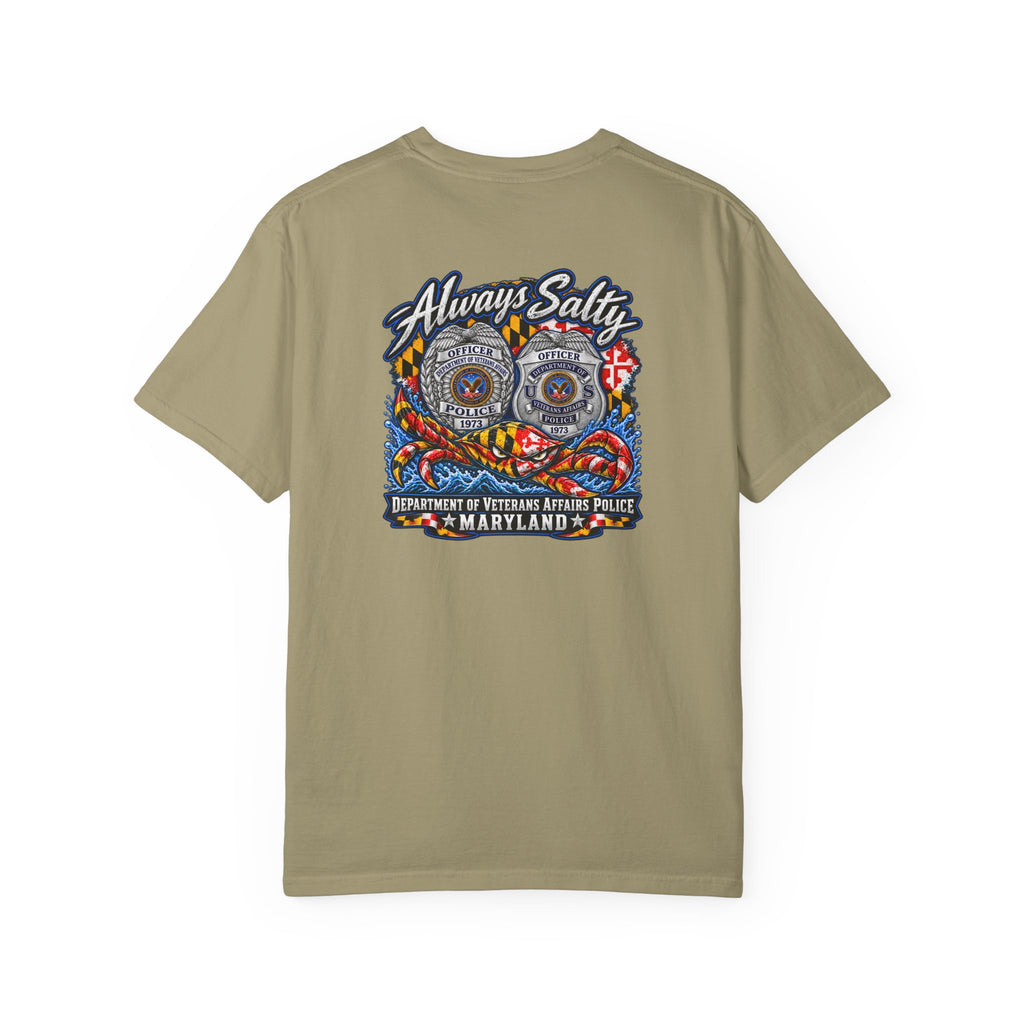 Always Salty T-Shirt — Maryland Veterans Affairs Police Badge T Shirt