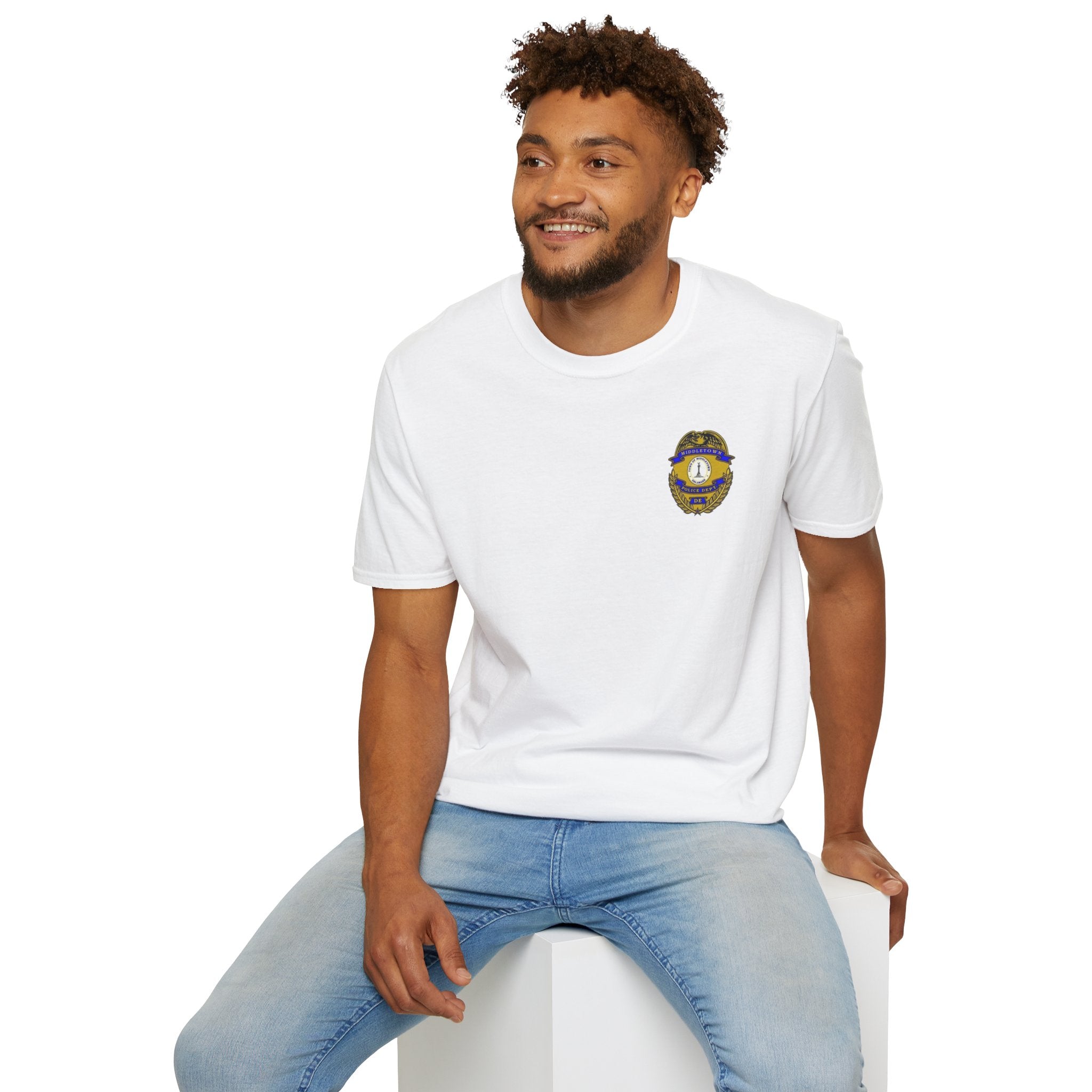 Middletown Police Badge T-Shirt-Plain Back— Law Enforcement