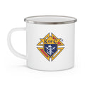Knights of Columbus Enamel Camping Mug — Two Logo Mug 12oz