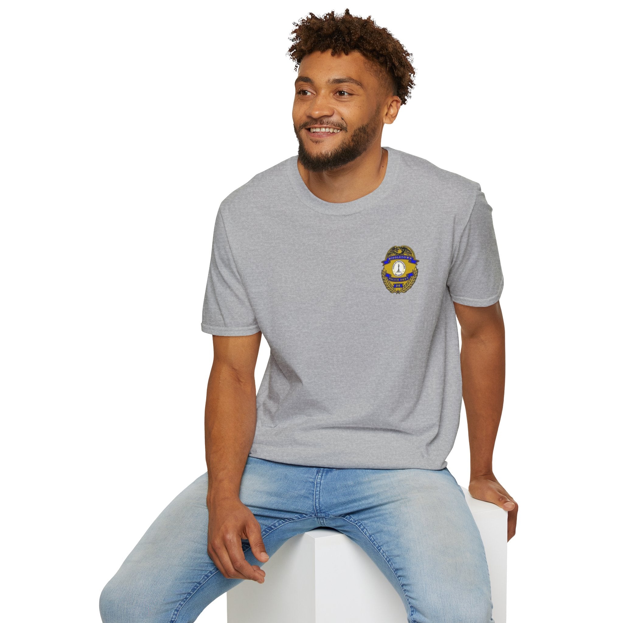 Middletown Police Badge T-Shirt-Plain Back— Law Enforcement