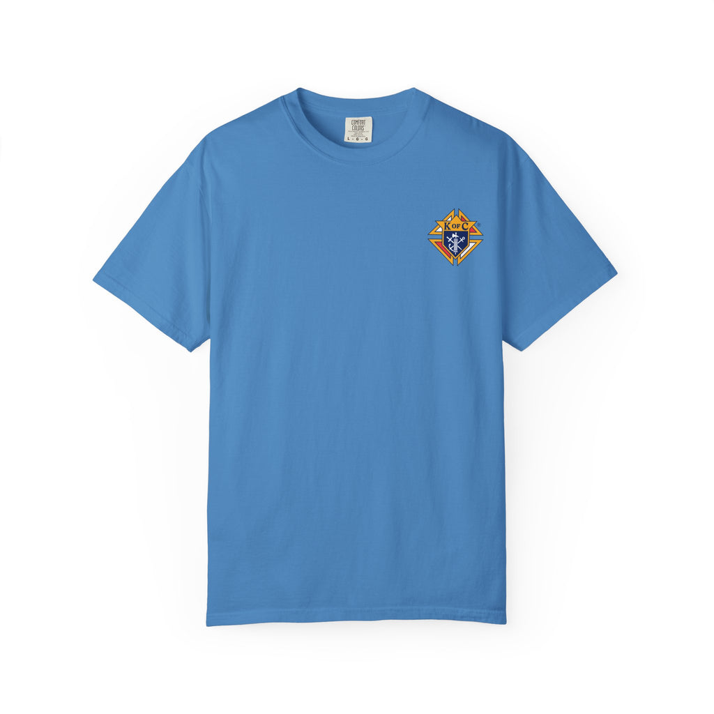 (Comfort Colors) Knights of Columbus Full Color Logo Front and Back