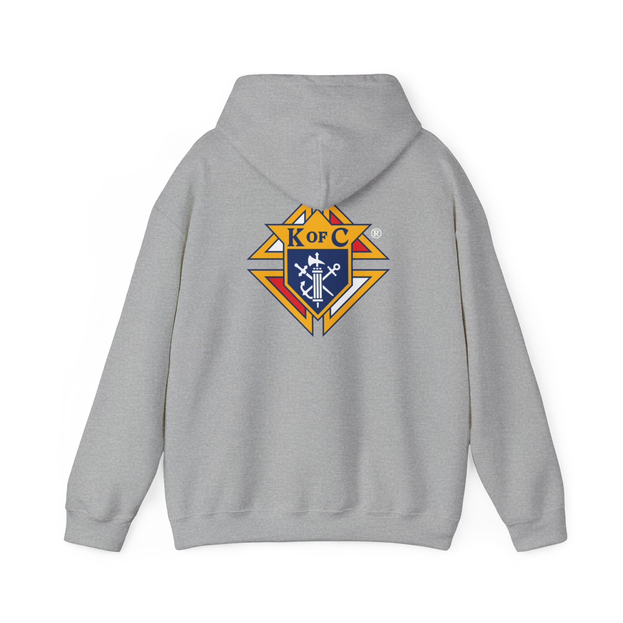 Knights of Columbus Logo Front and Back Pullover Hoodie