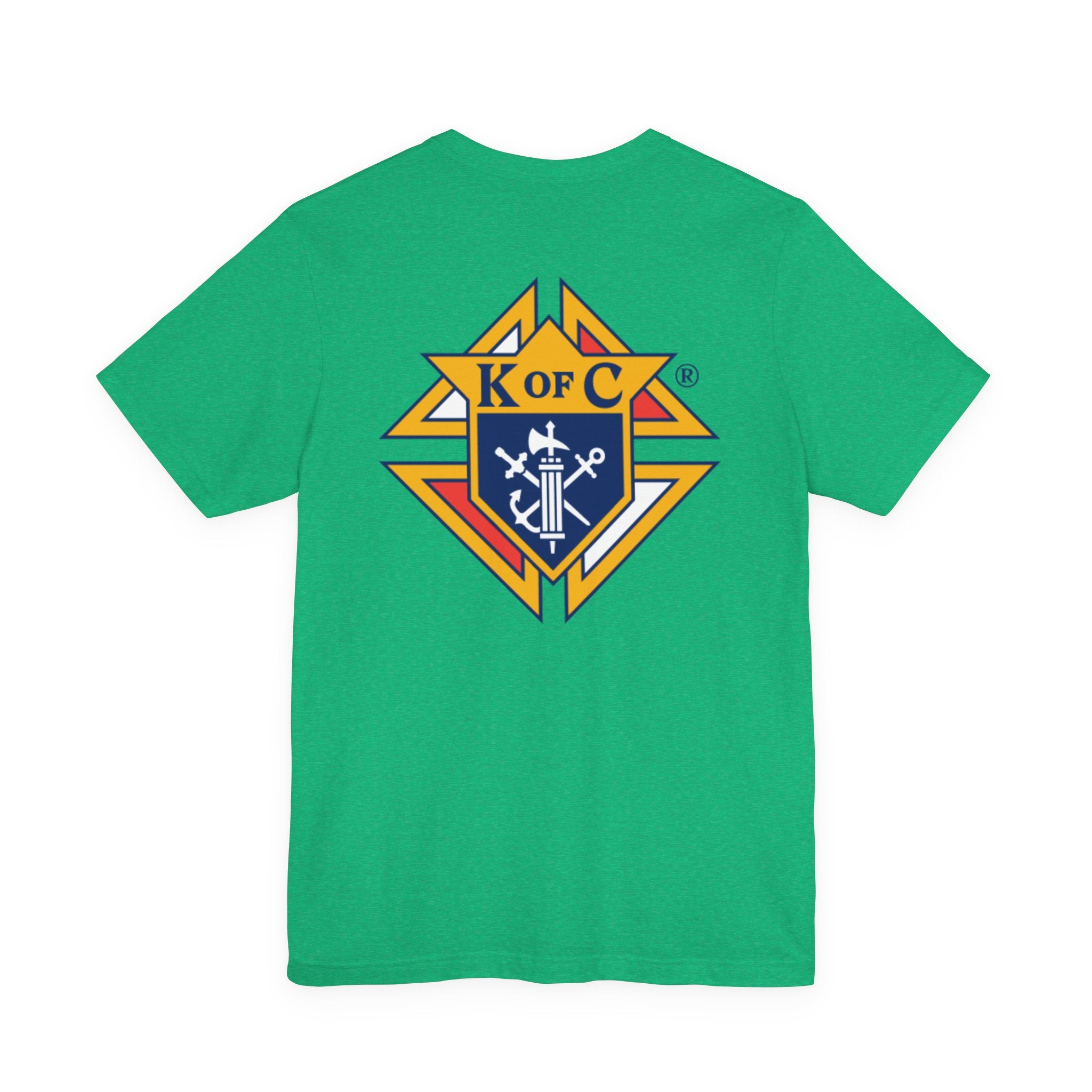 (Bella Canvas) Knights of Columbus Full Color Logo Front and Back