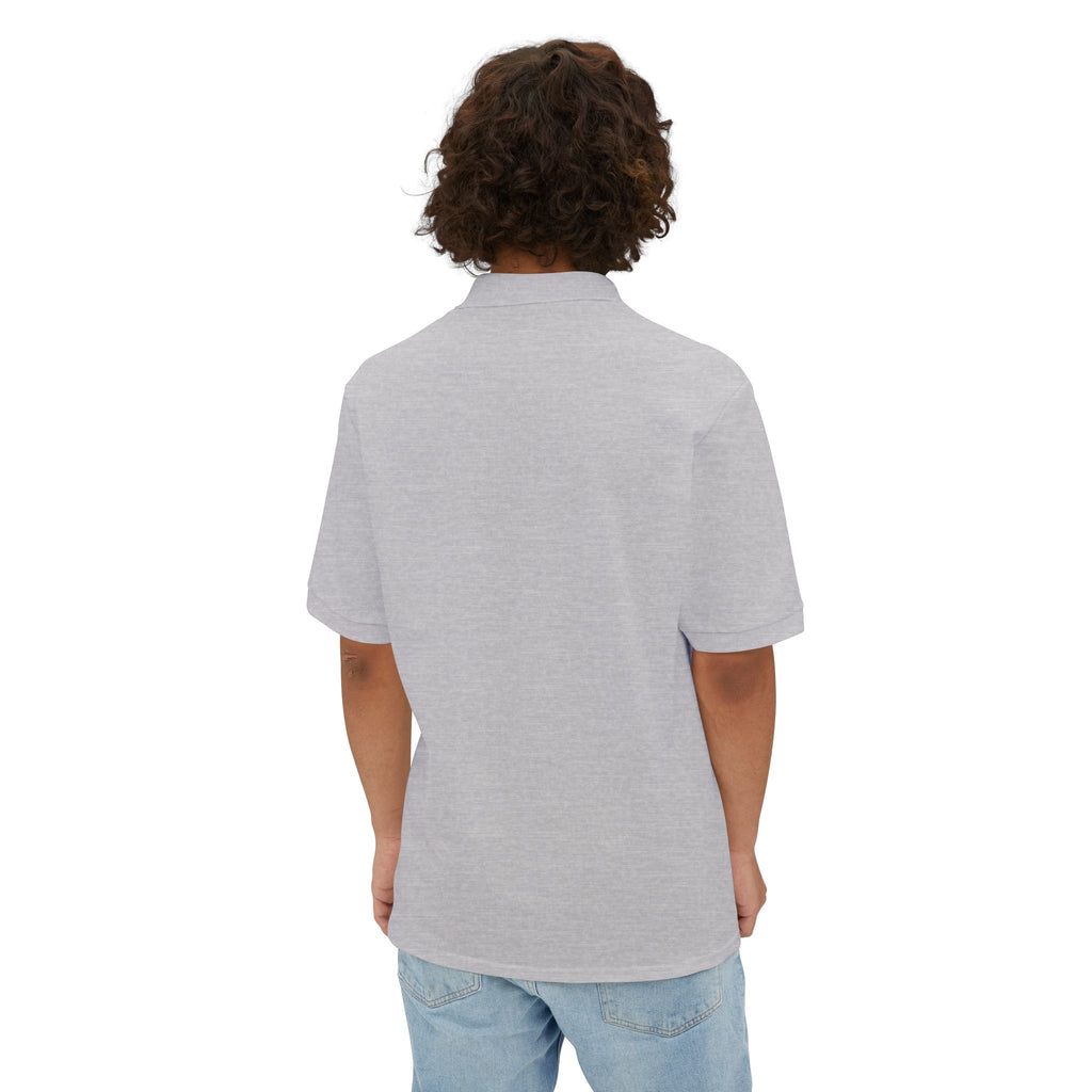 Jerzees Men's Polo Shirt with Fire Department Patch Chest Logo Only