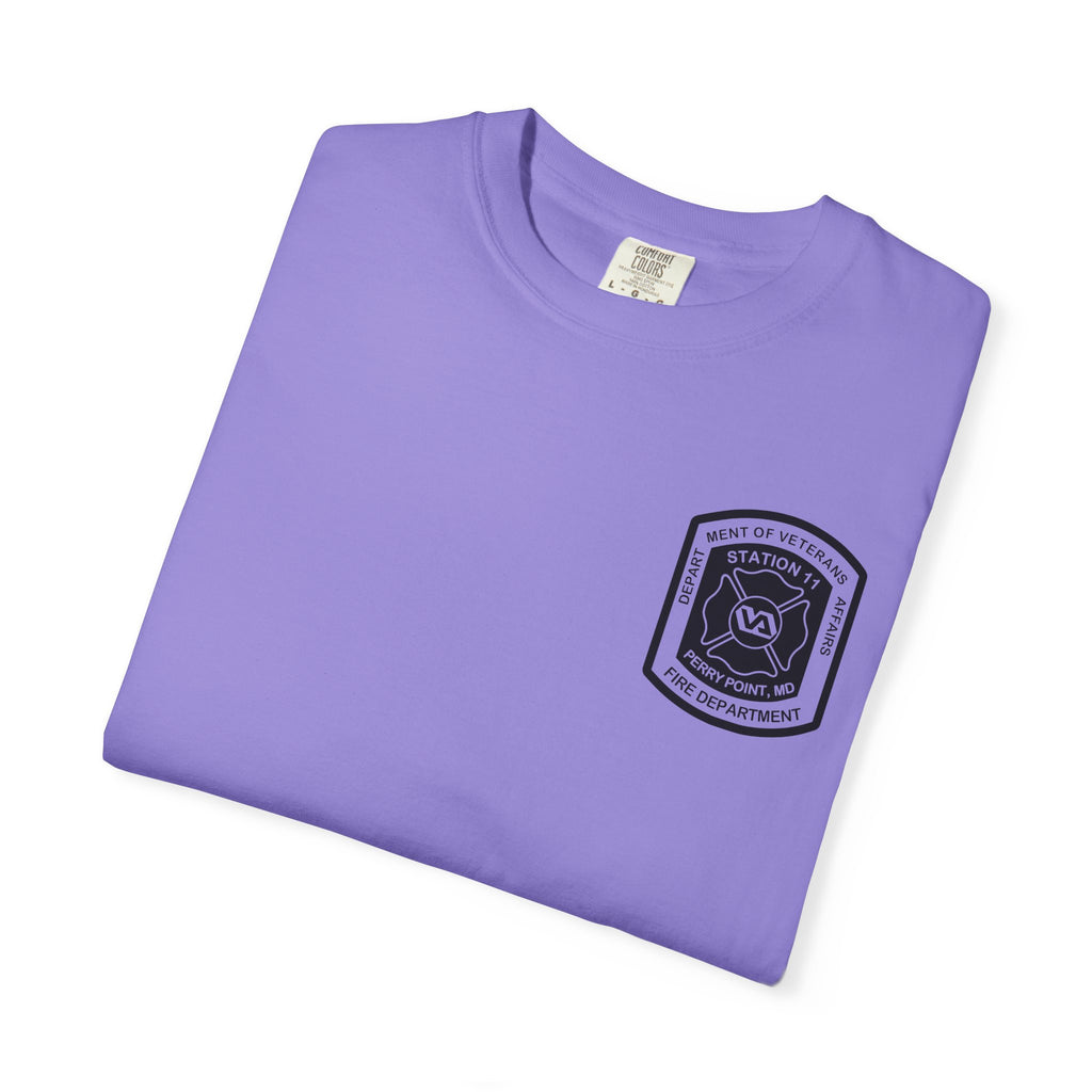 PPFD Logo-Marine-11-Merman- Comfort Colors 100% Cotton Tee