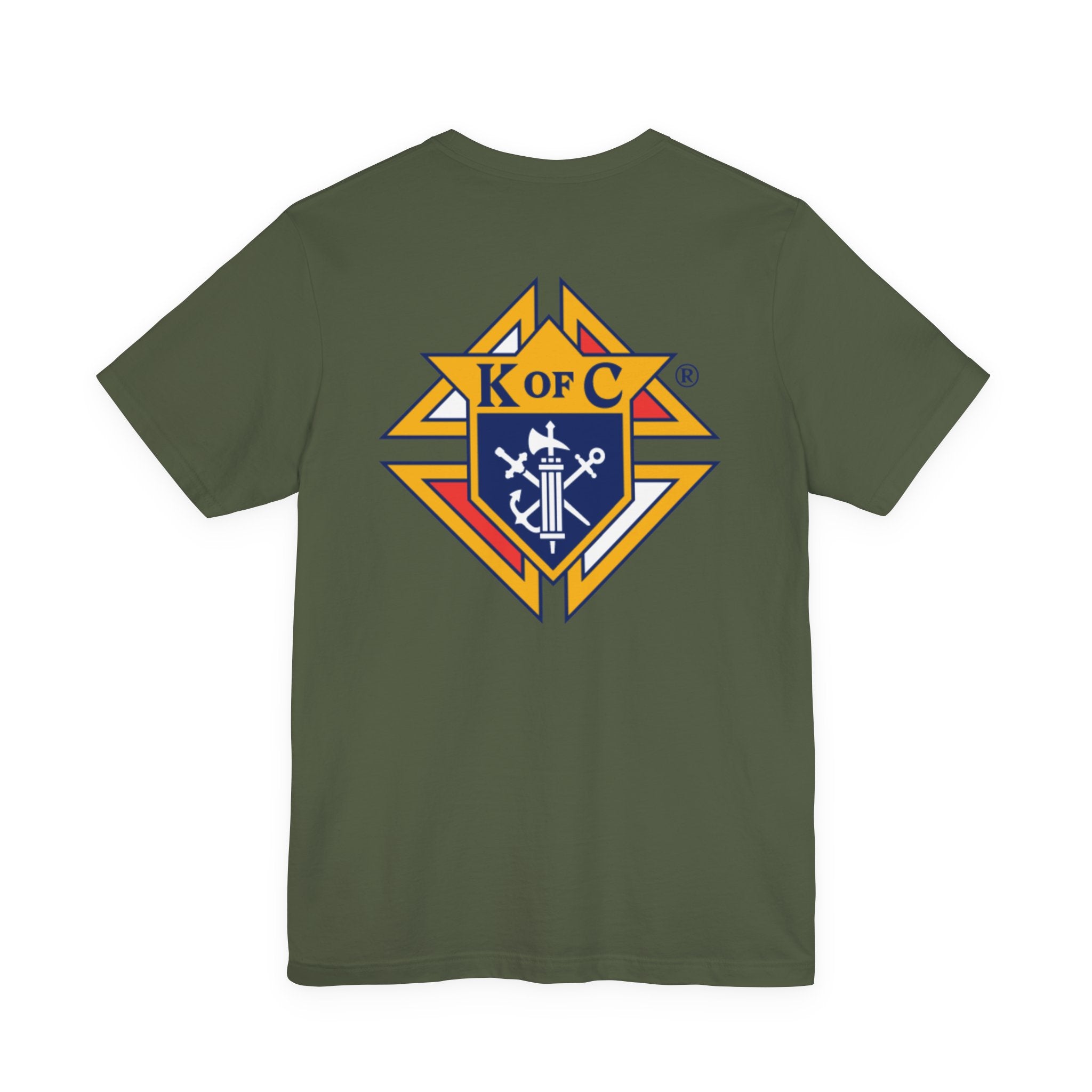 (Bella Canvas) Knights of Columbus Full Color Logo Front and Back