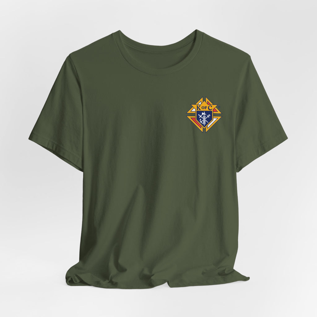 (Bella Canvas) Knights of Columbus Full Color Logo Front and Back