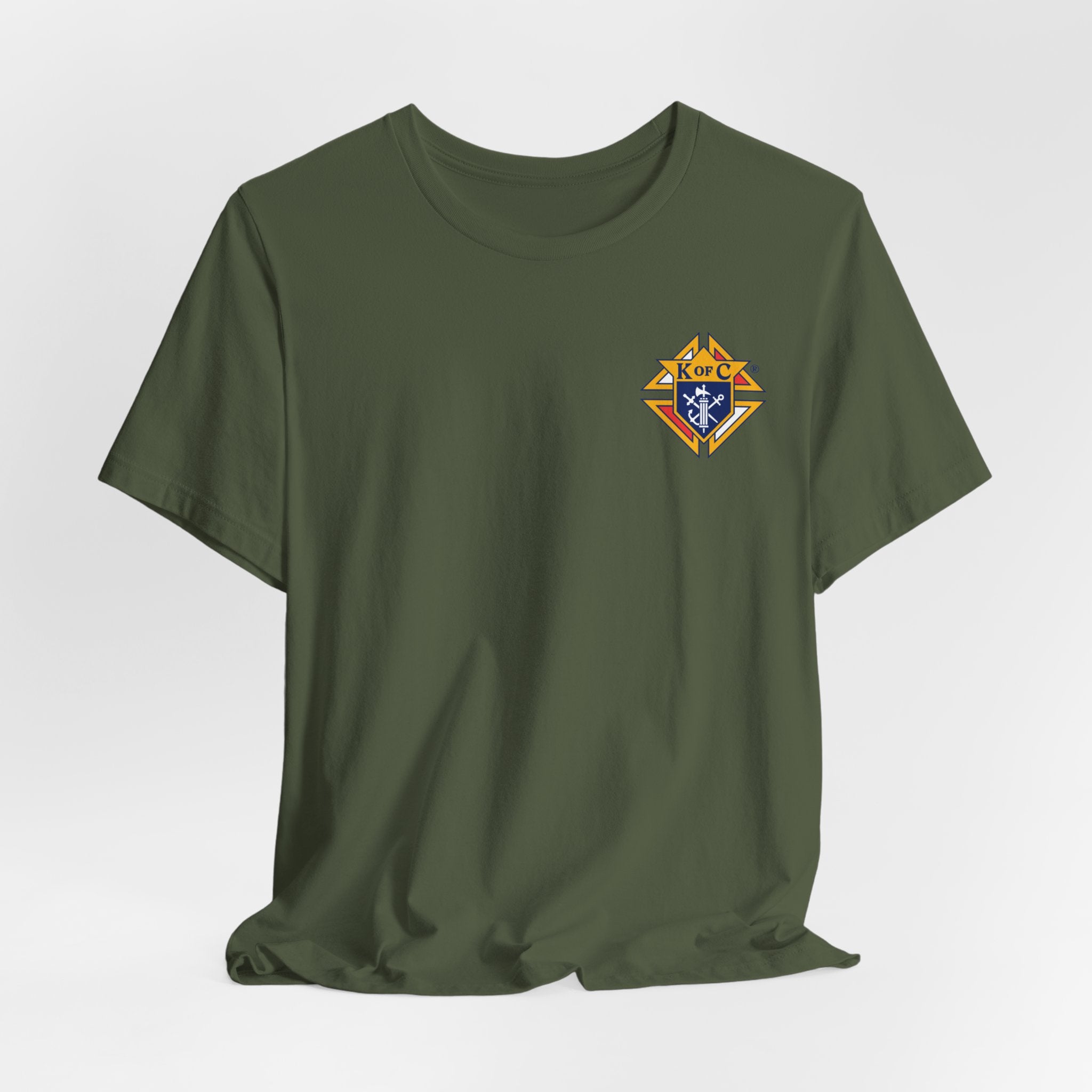 (Bella Canvas) Knights of Columbus Full Color Logo Front and Back