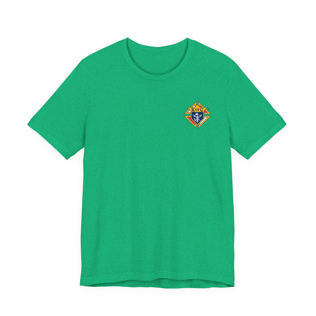 (Bella Canvas) Knights of Columbus Full Color Logo Front and Back
