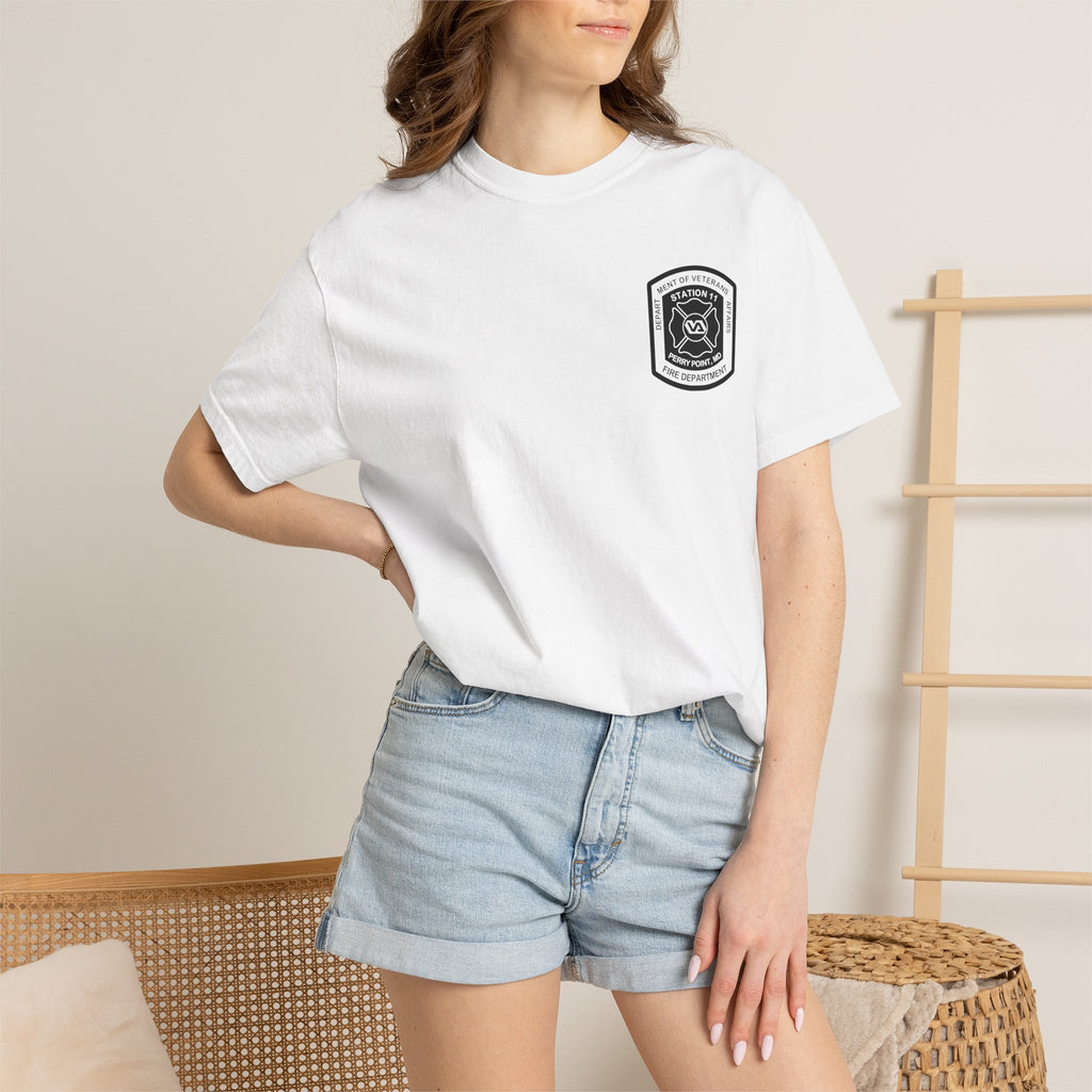 PPFD Logo-Marine-11-Merman- Comfort Colors 100% Cotton Tee