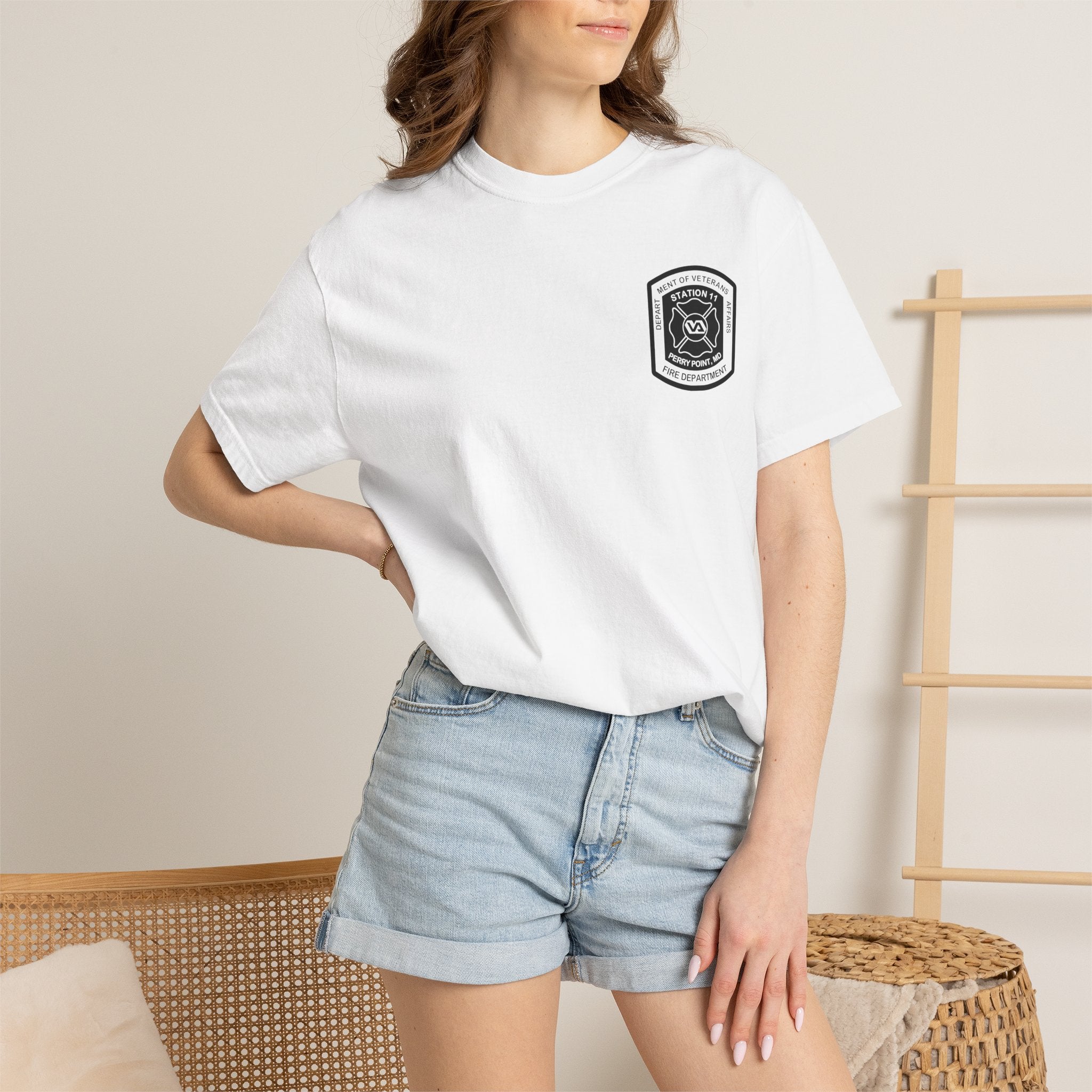 PPFD Logo-Marine-11-Merman- Comfort Colors 100% Cotton Tee