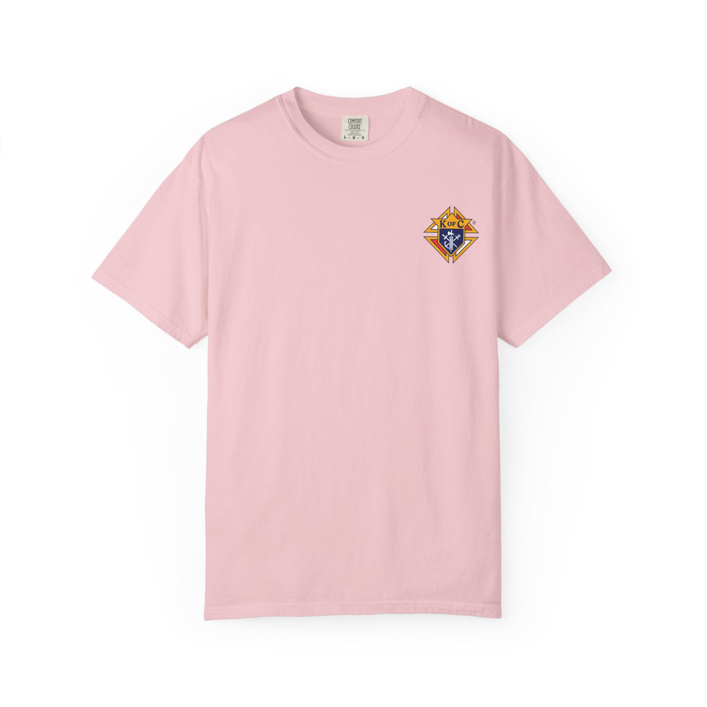 (Comfort Colors) Knights of Columbus Full Color Logo Front and Back