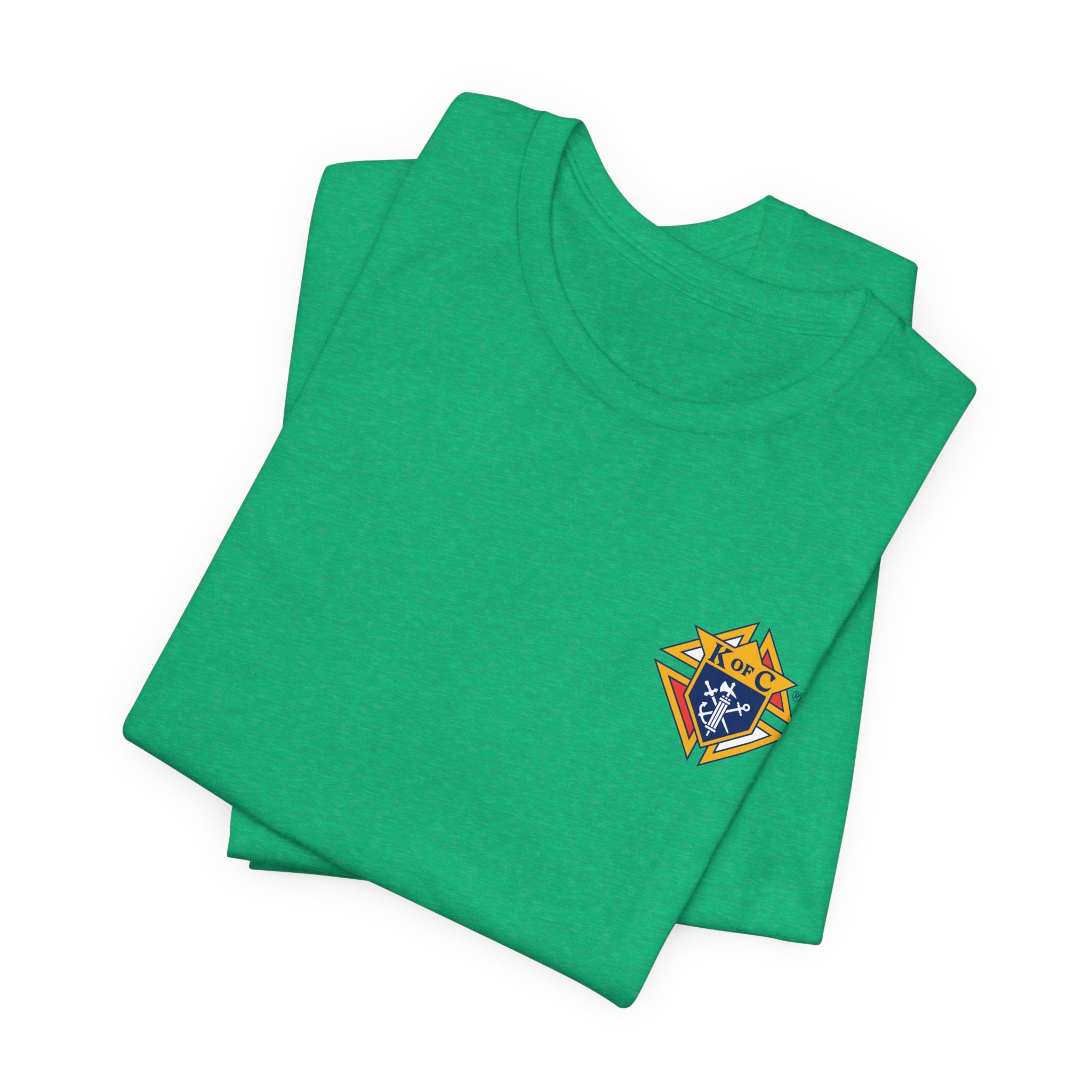 (Bella Canvas) Knights of Columbus Full Color Logo Front and Back