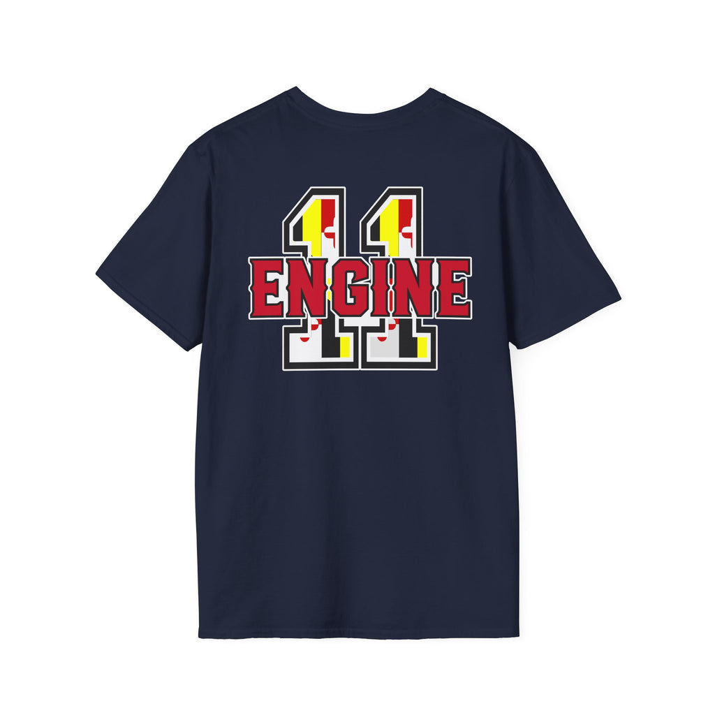 PPFD Logo-MD-FLAG-ENGINE-11  100% Cotton Tee