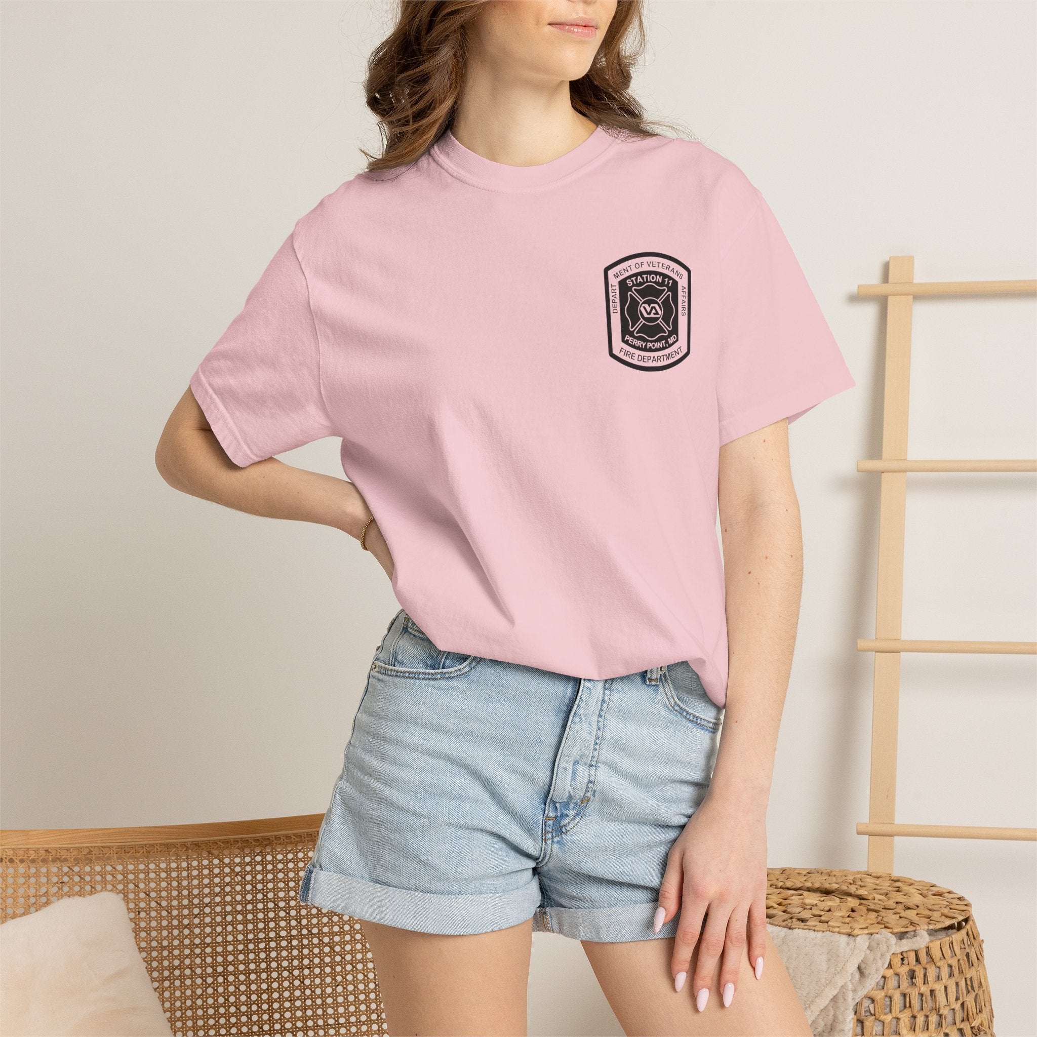 PPFD Logo-Marine-11-Merman- Comfort Colors 100% Cotton Tee