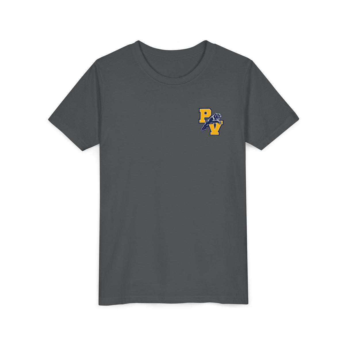 Youth Football 'Attack the Ball' Short Sleeve Tee - Panther Defense Graphic