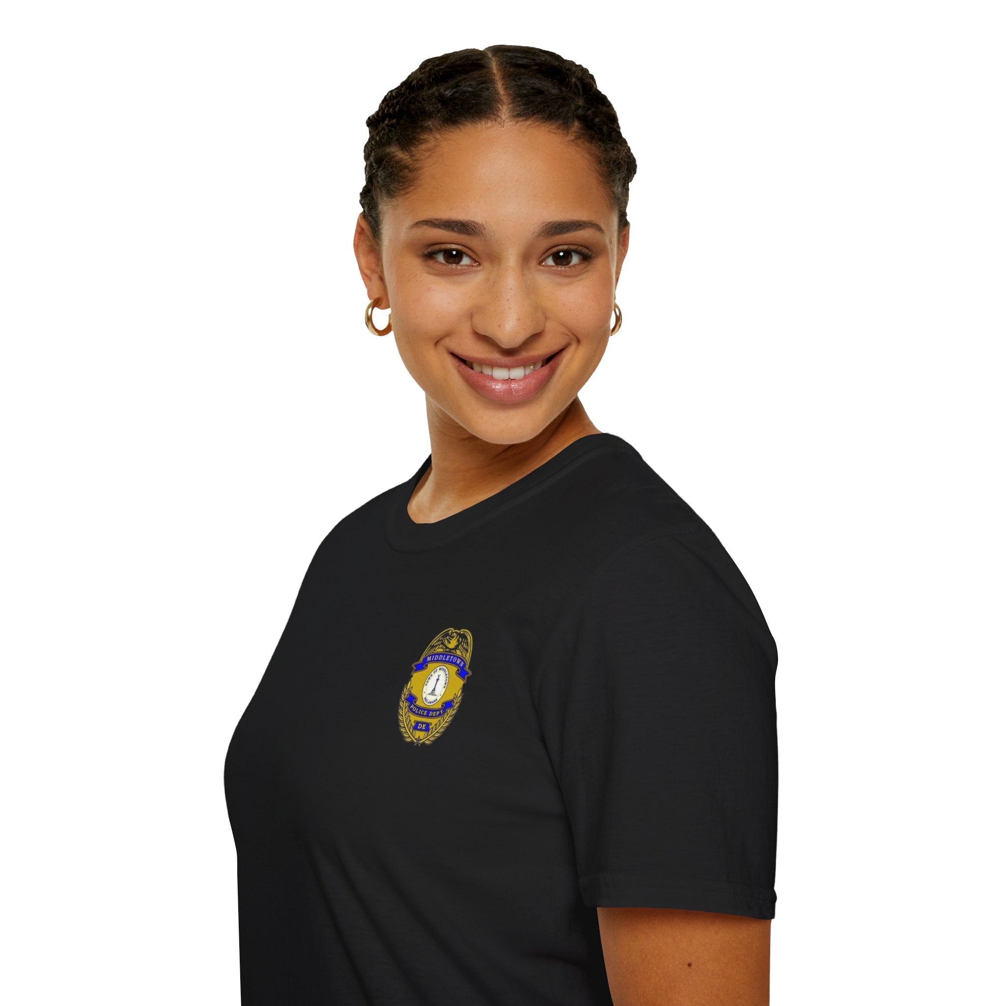 Middletown Police Badge T-Shirt-Plain Back— Law Enforcement