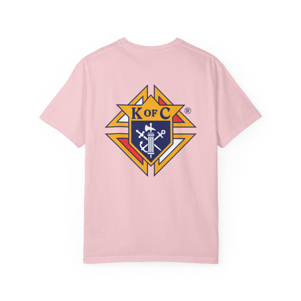(Comfort Colors) Knights of Columbus Full Color Logo Front and Back