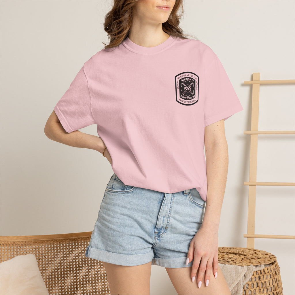 PPFD Logo-Marine-11-Merman- Comfort Colors 100% Cotton Tee