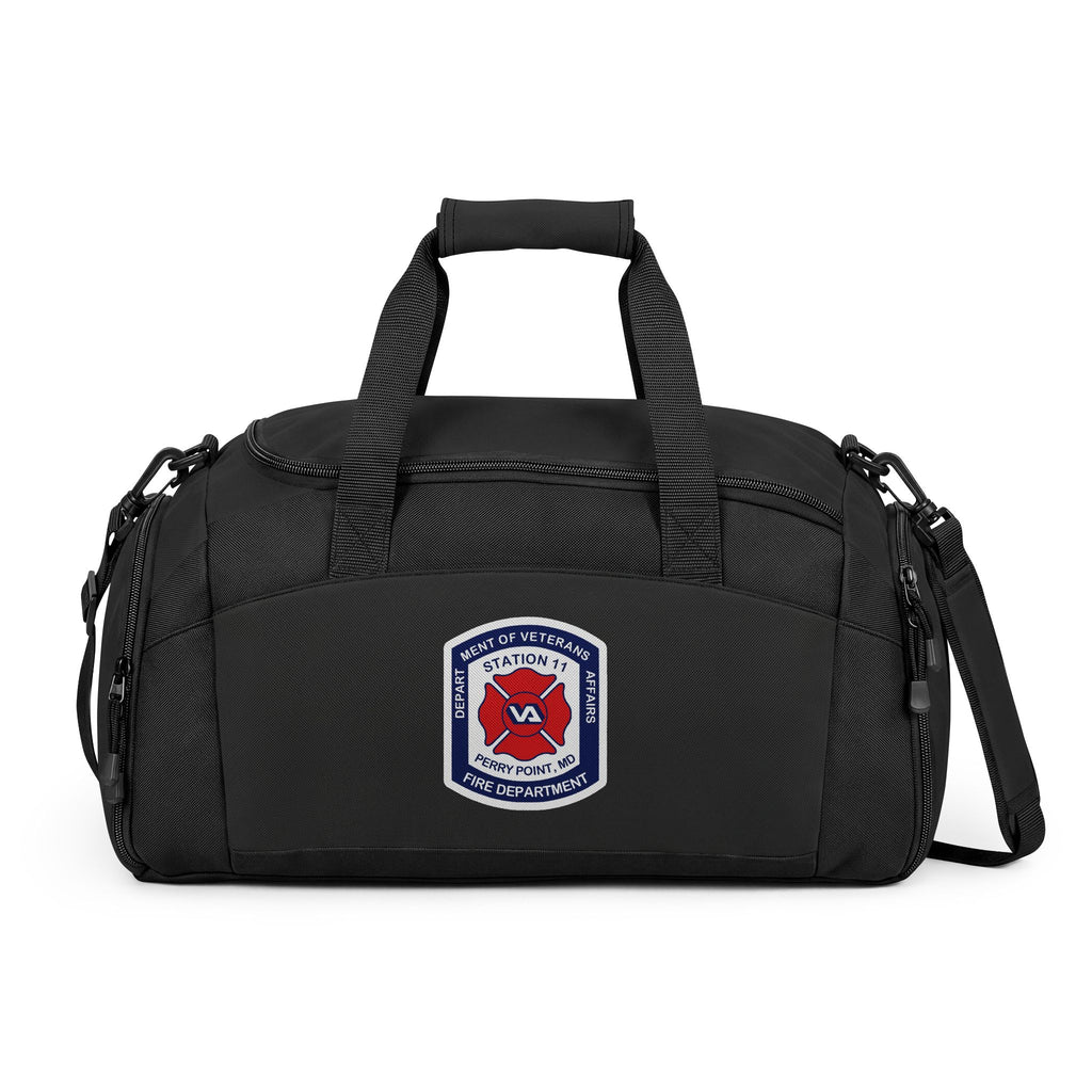 Embroidered Patch Duffle Gym Bag — Tactical Travel & Workout Duffel