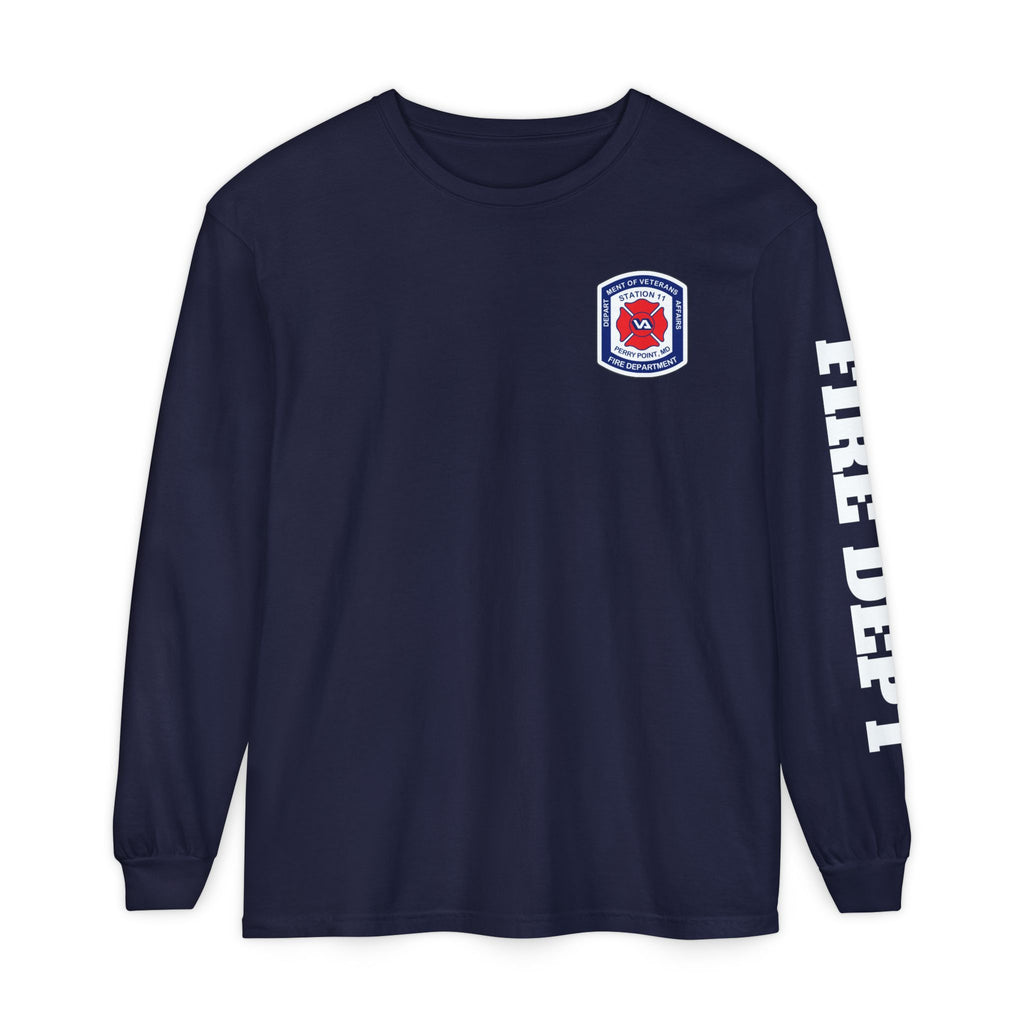 T-Shirt PPFD Patch Front, PPDF Flag Back, FIRE DEPT Left Sleeve