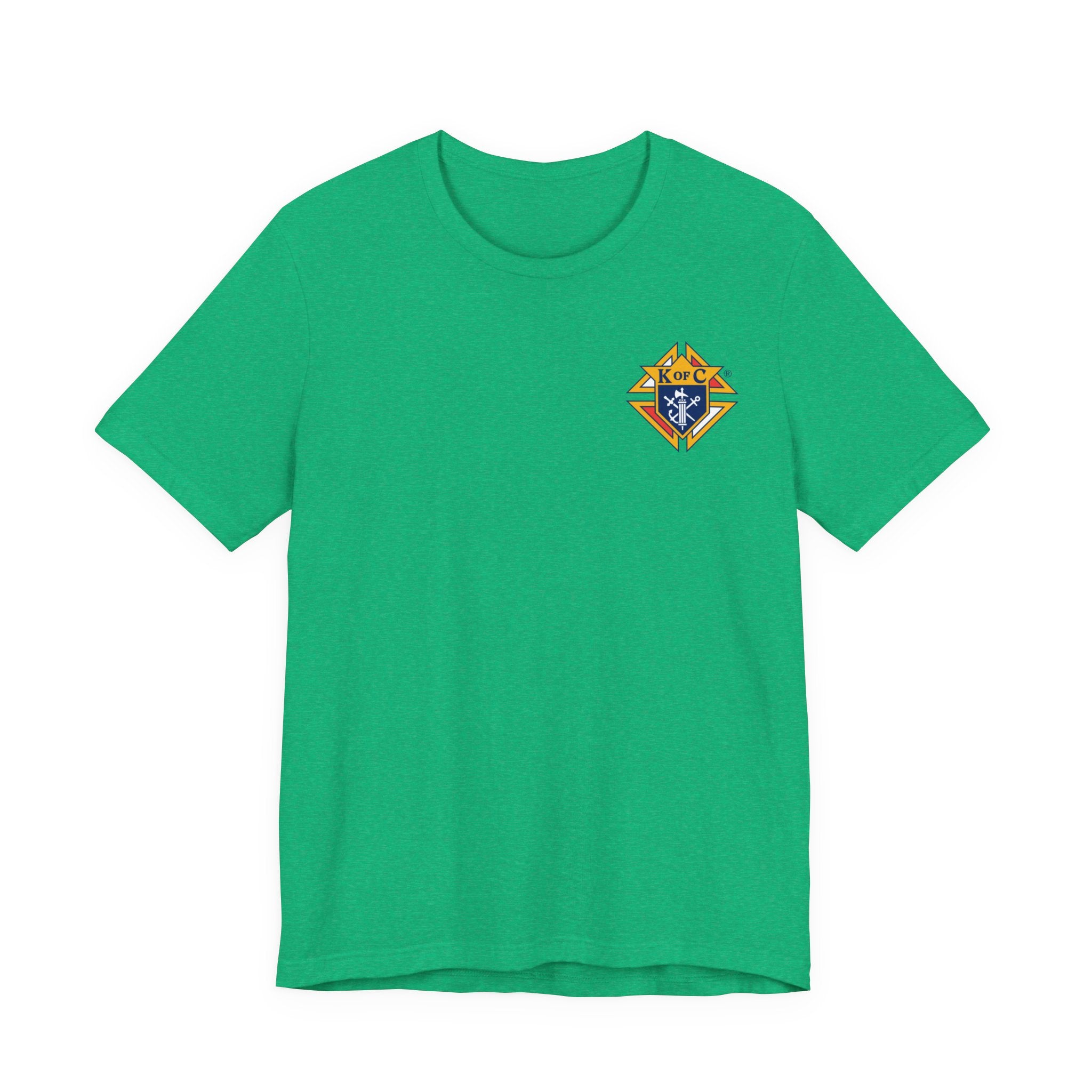 (Bella Canvas) Knights of Columbus Full Color Logo Front and Back