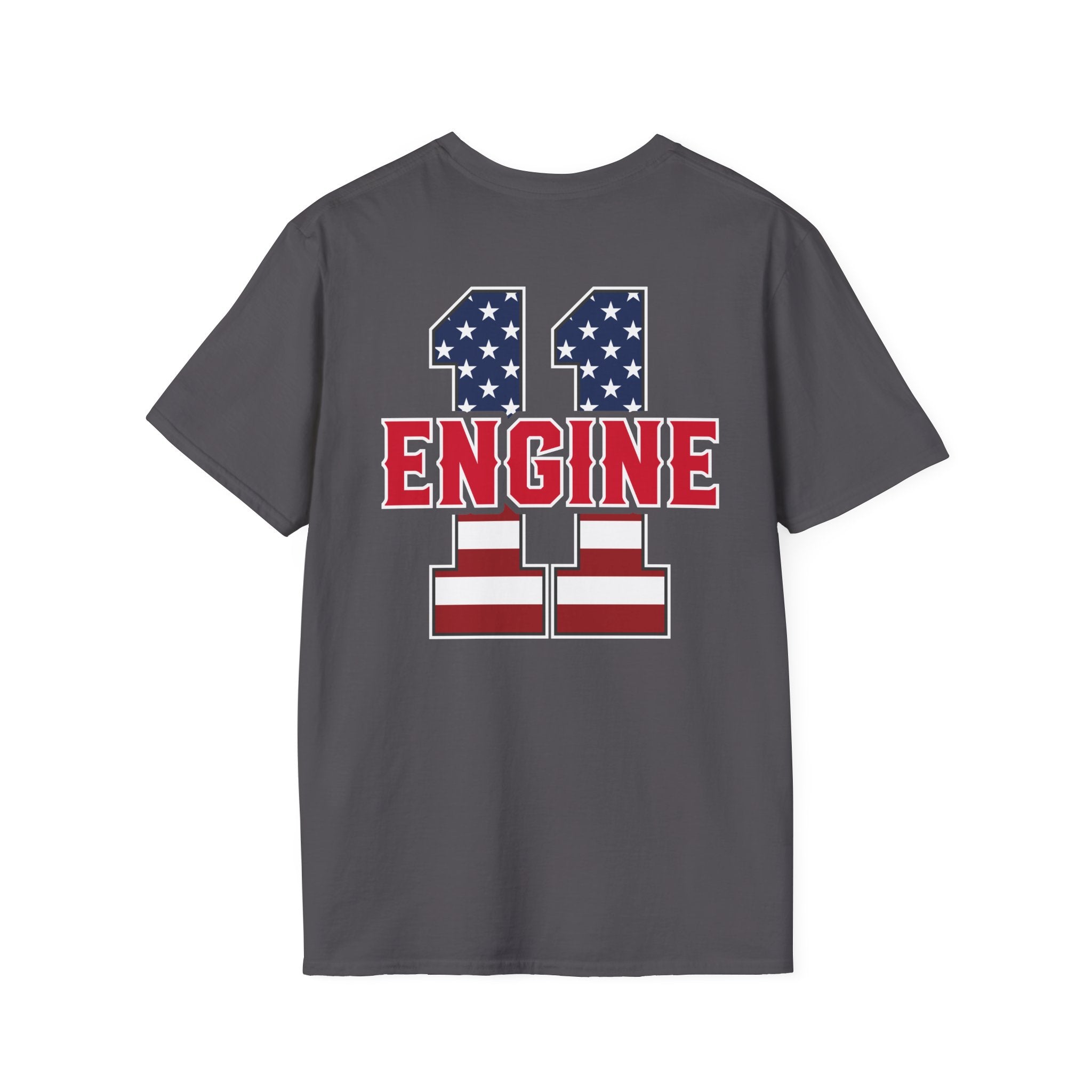 PPFD Logo-US-Flag--Engine-11 100% Cotton Tee