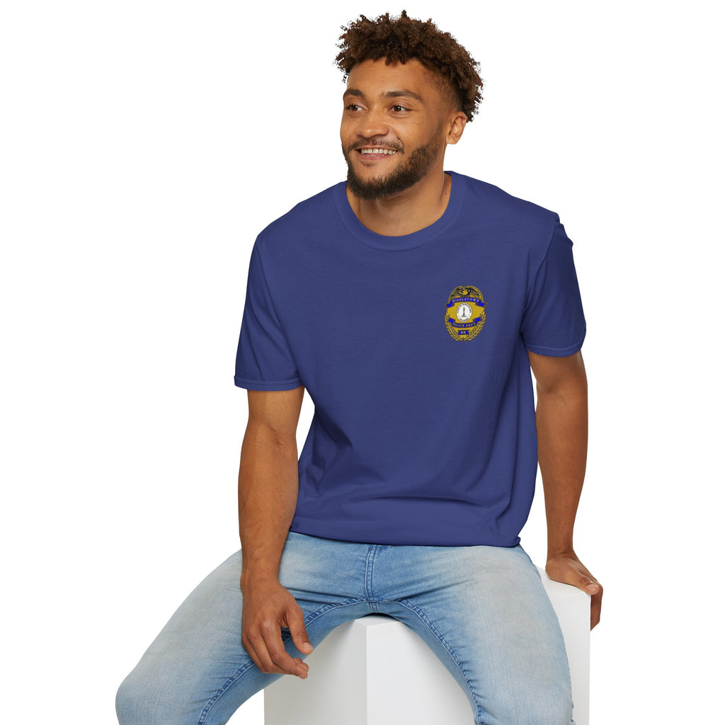 Middletown Police Badge T-Shirt-Plain Back— Law Enforcement