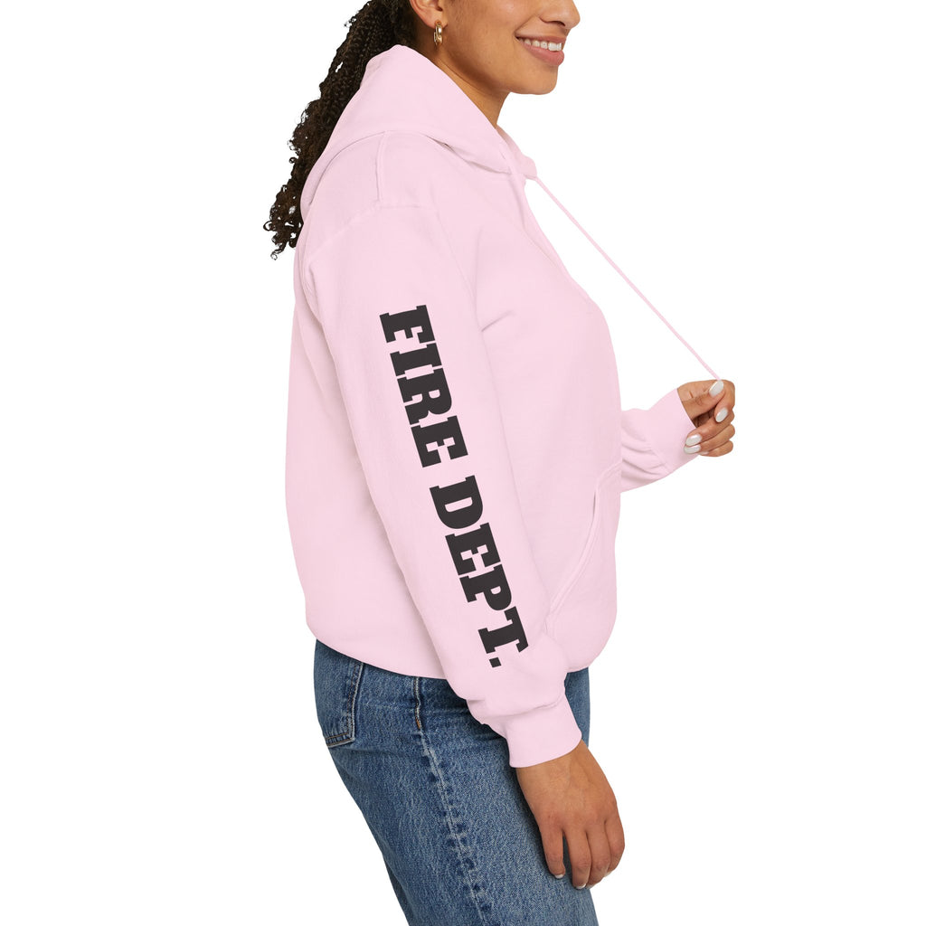 PPFD Patch Hoodie - PPFD 11 Back - FIRE DEPT. Sleeve - Hooded Sweatshirt