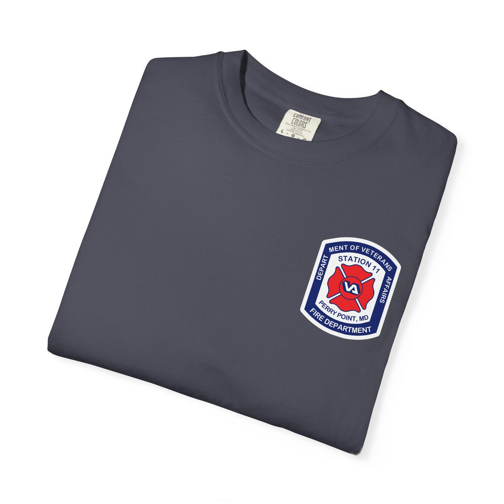 PPFD Logo-Marine-11-Merman- Comfort Colors 100% Cotton Tee