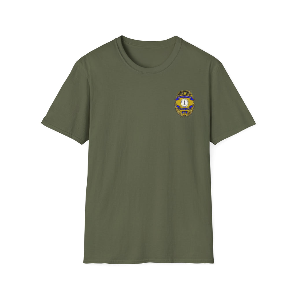 Middletown Police Badge T-Shirt-Plain Back— Law Enforcement