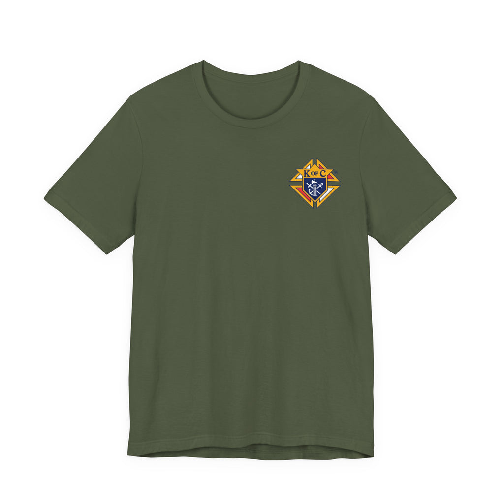 (Bella Canvas) Knights of Columbus Full Color Logo Front and Back