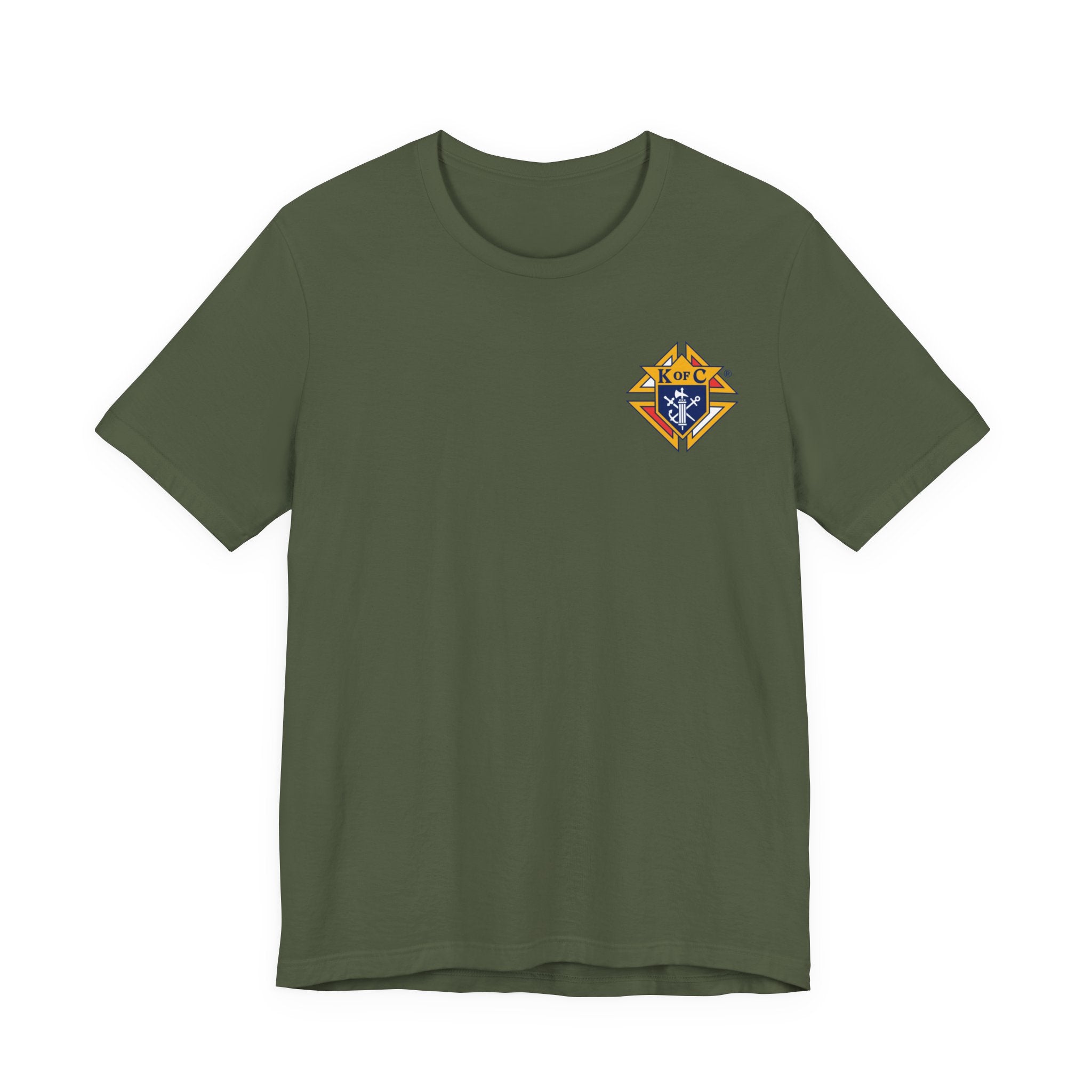 (Bella Canvas) Knights of Columbus Full Color Logo Front and Back