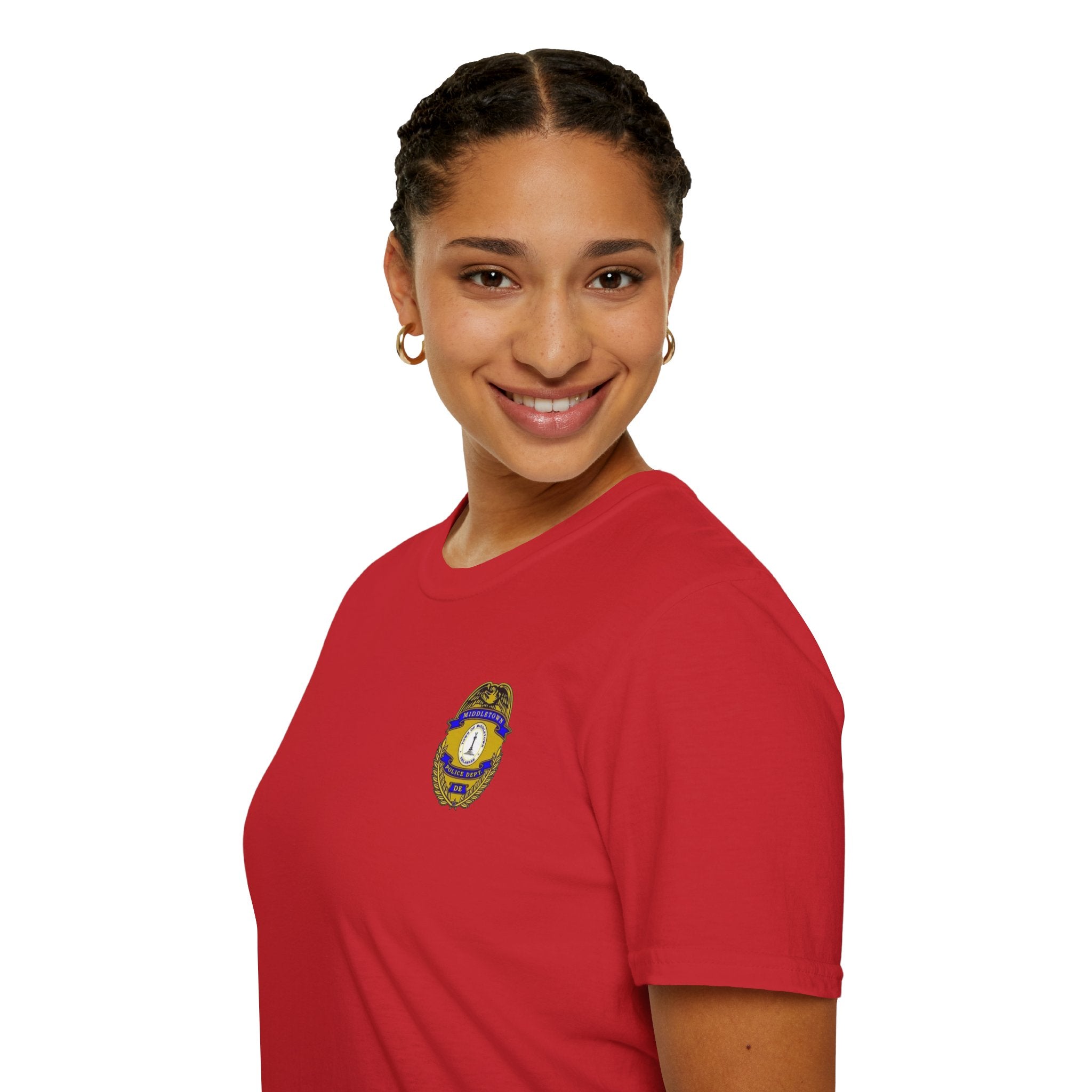 Middletown Police Badge T-Shirt-Plain Back— Law Enforcement