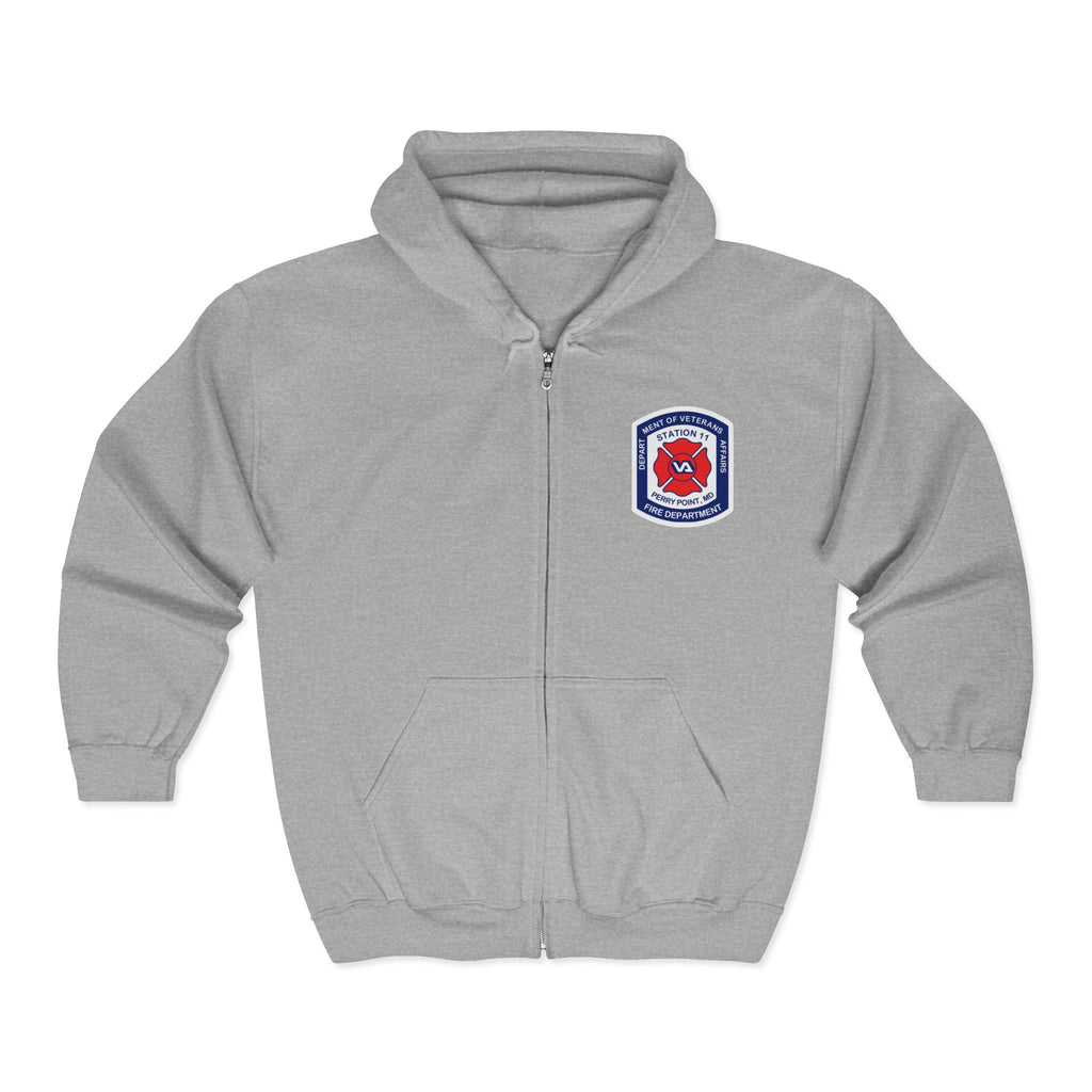 PPFD  Patch -MD Flag - Engine 11 Back  - Zip Front Hoodie