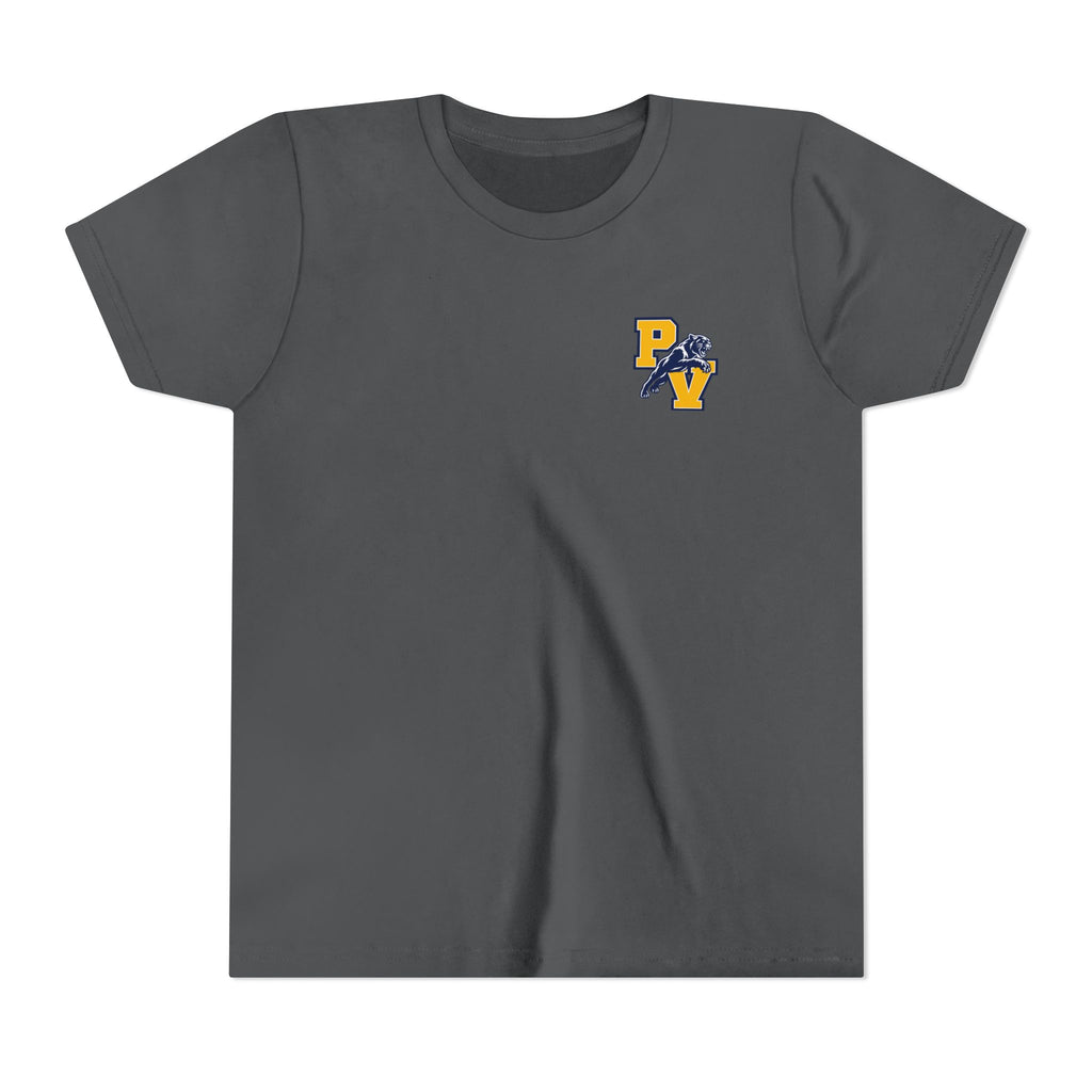 Youth Football 'Attack the Ball' Short Sleeve Tee - Panther Defense Graphic
