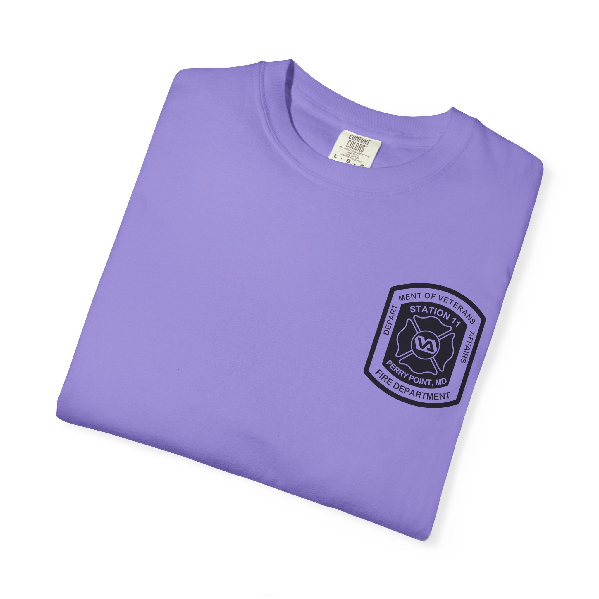 PPFD Logo-Marine-11-Merman- Comfort Colors 100% Cotton Tee