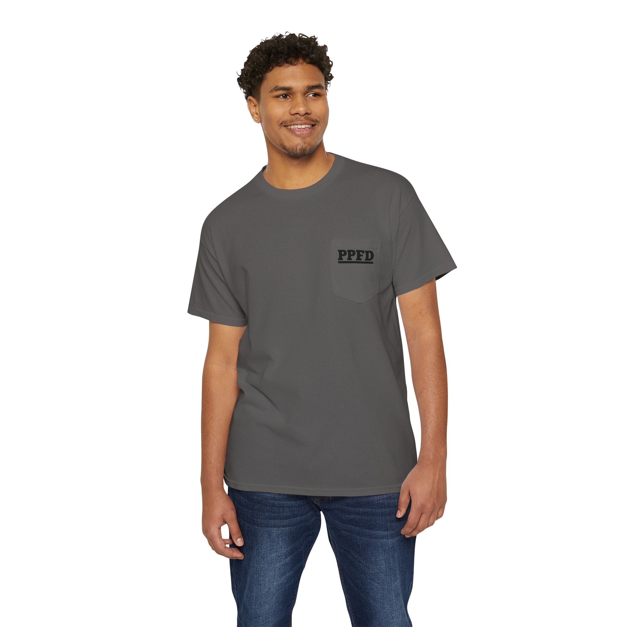 Pocket Tee — Minimal 'PFFD' Logo Cotton Pocket T-Shirt