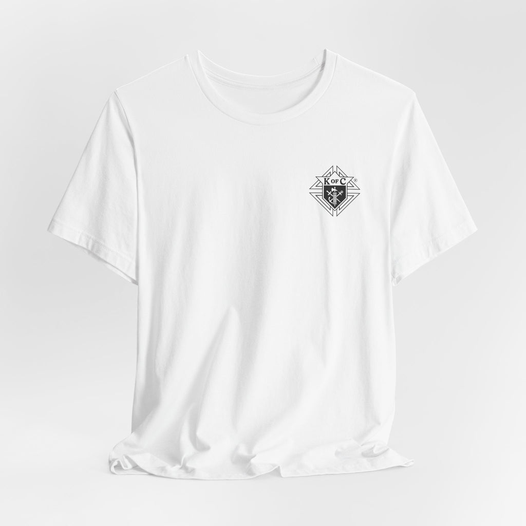 (Bella Canvas) Knights of Columbus White Logo T-Shirt