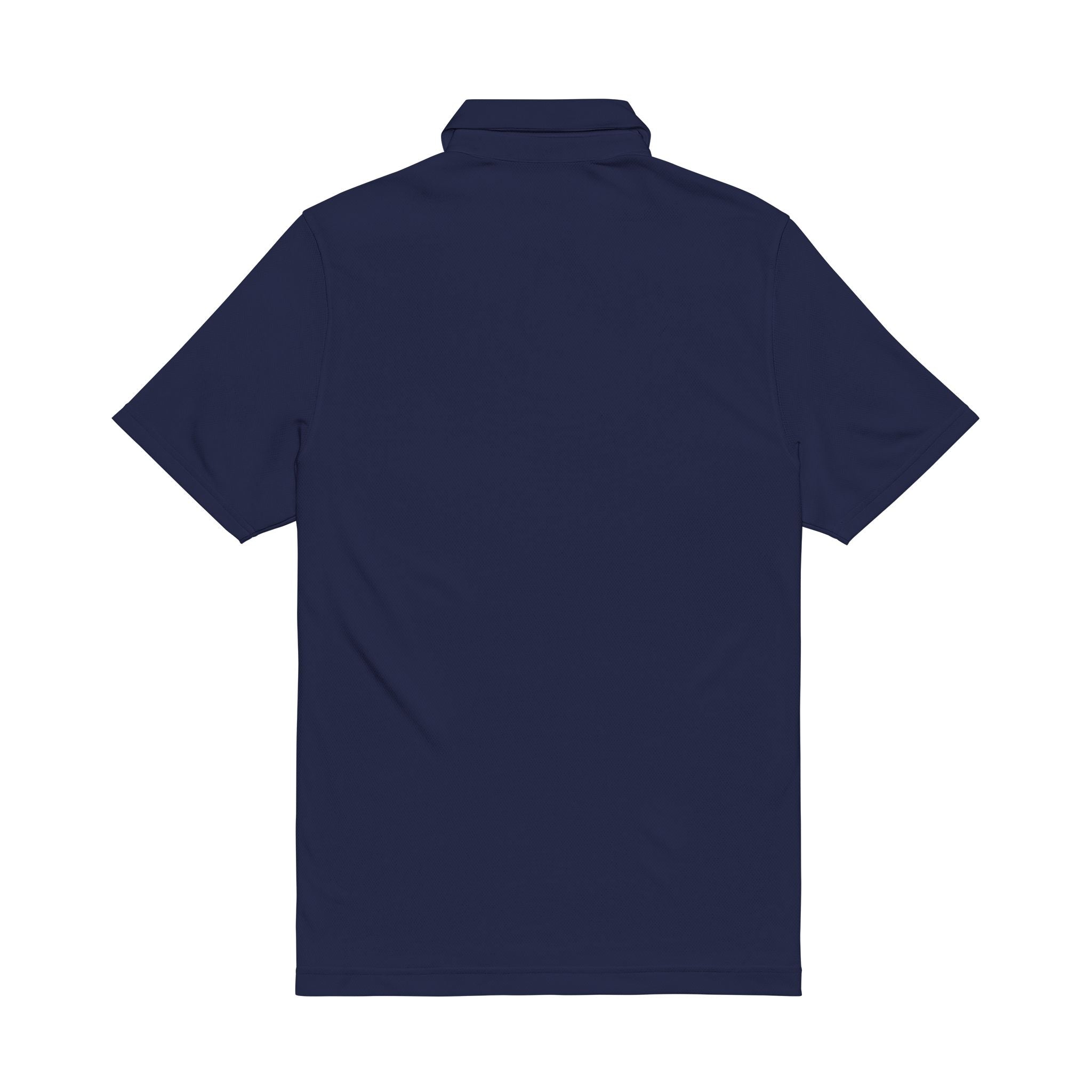 Embroidered White Polo Shirt — Classic Crest Men’s Golf & Casual Performance Shirt