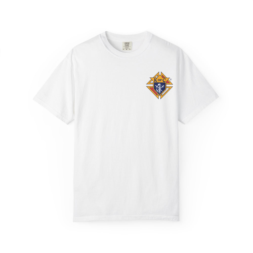 (Comfort Colors) Knights of Columbus Full Color Logo Front and Back